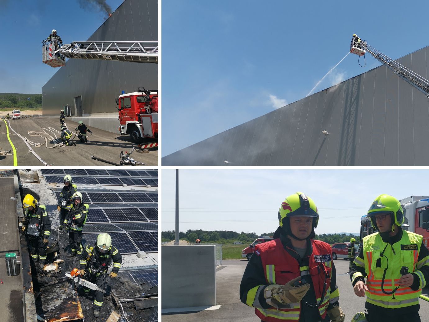In einem Logistikzentrum im Bezirk Wiener Neustadt ist am Freitag ein Feuer ausgebrochen. In einem Logistikzentrum im Bezirk Wiener Neustadt ist am Freitag ein Feuer ausgebrochen.