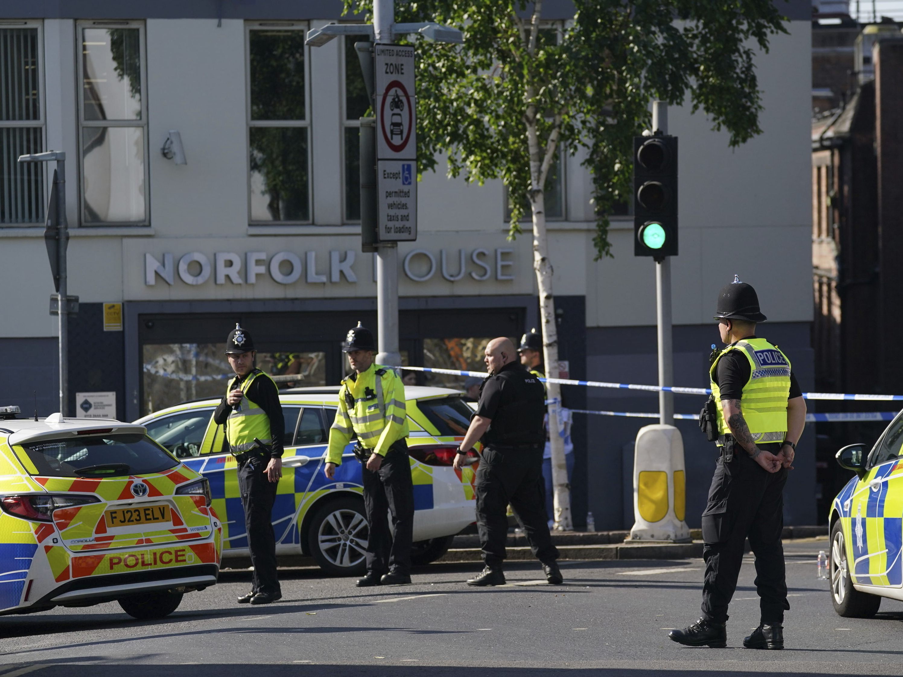 Großeinsatz in Nottingham. Großeinsatz in Nottingham.