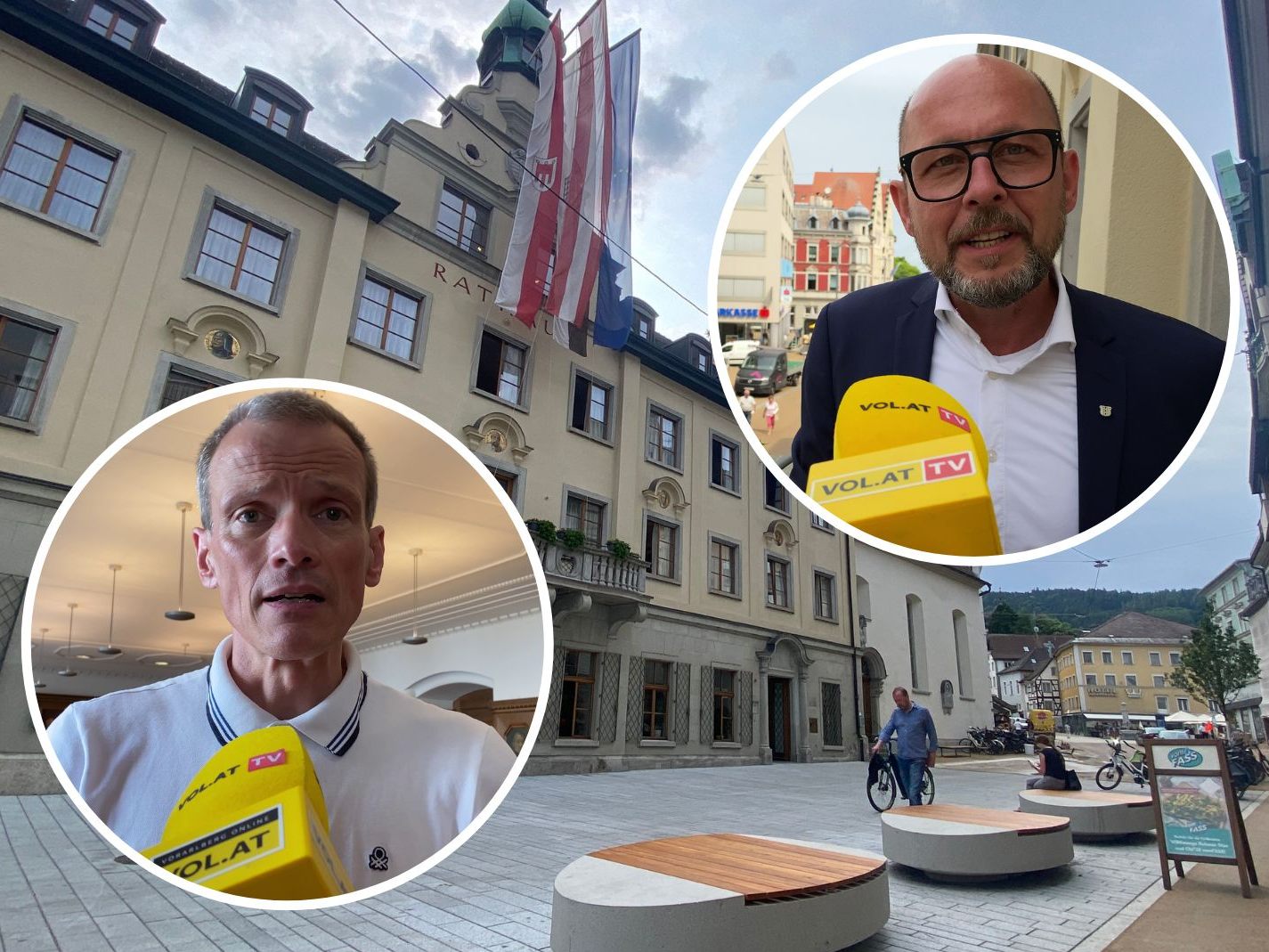 Was es zu feiern gibt, erklären Stadtarchivar Thomas Klagian und Bürgermeister Michael Ritsch.