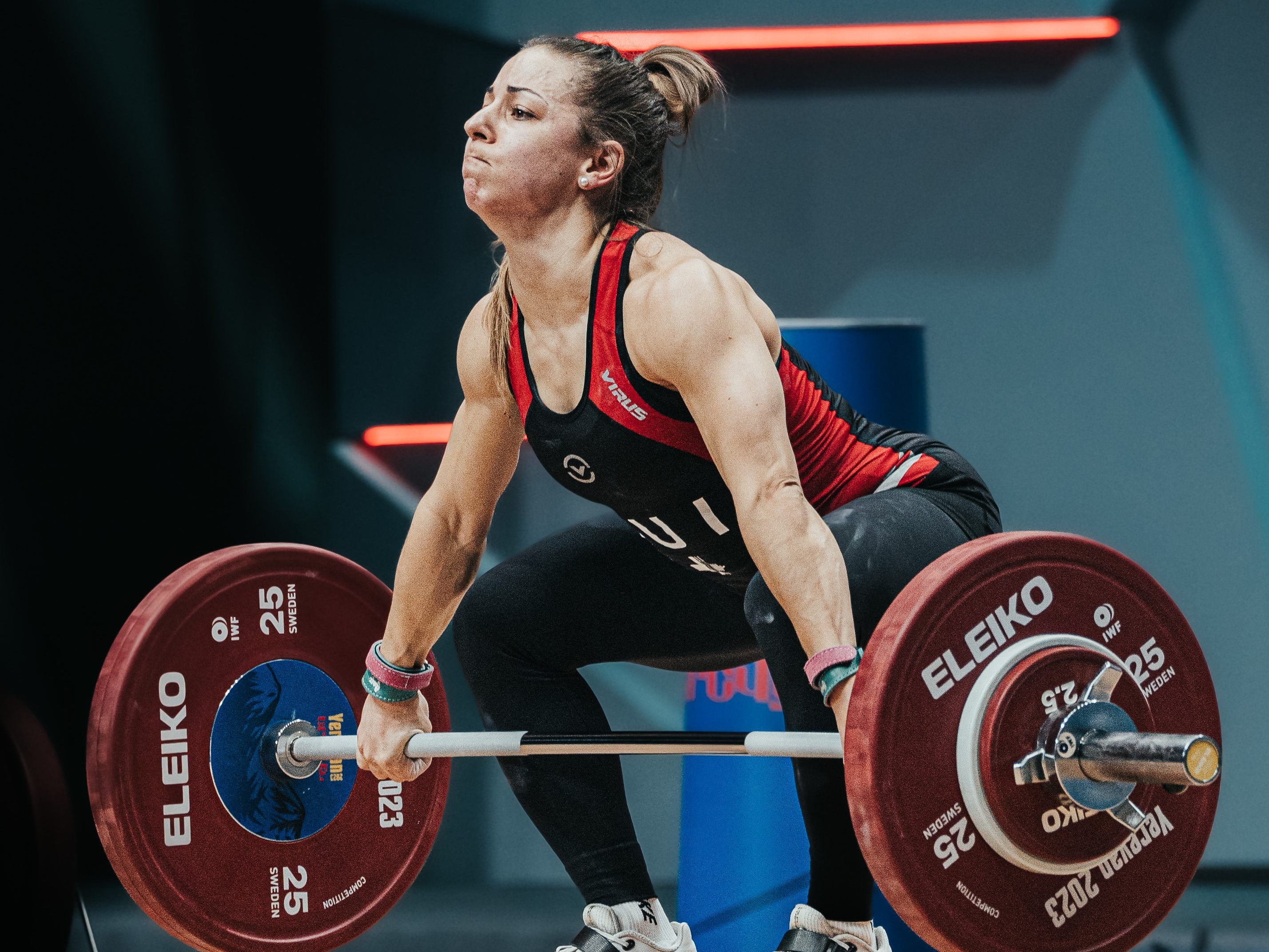 Scheila Meister (SUI), ihres Zeichen 4. der Europameisterschaft in der 55 kg KlasseT Scheila Meister (SUI), ihres Zeichen 4. der Europameisterschaft in der 55 kg KlasseT