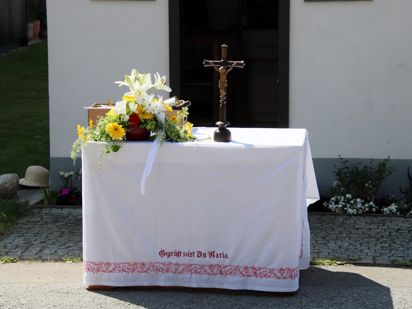 Hörbranzer Gottesdienst bei der Kapelle Fronhofen