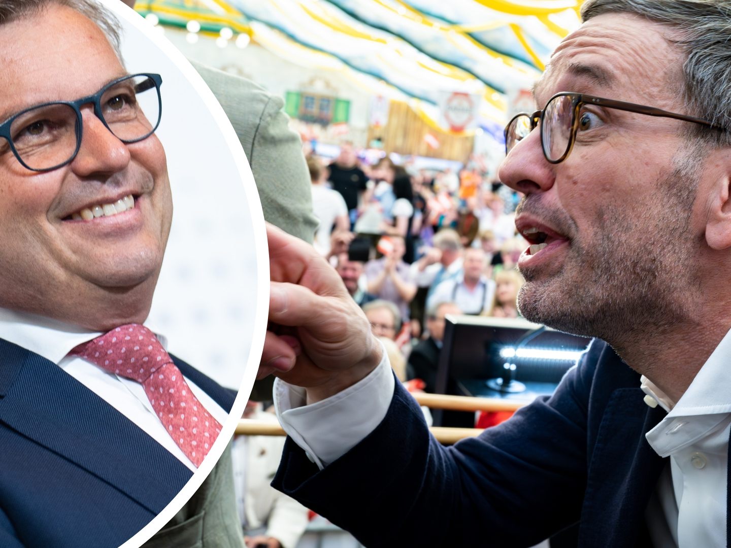 Kickl (r.) will "Festung Bargeld" - Brunner beruhigt. Kickl (r.) will "Festung Bargeld" - Brunner beruhigt.