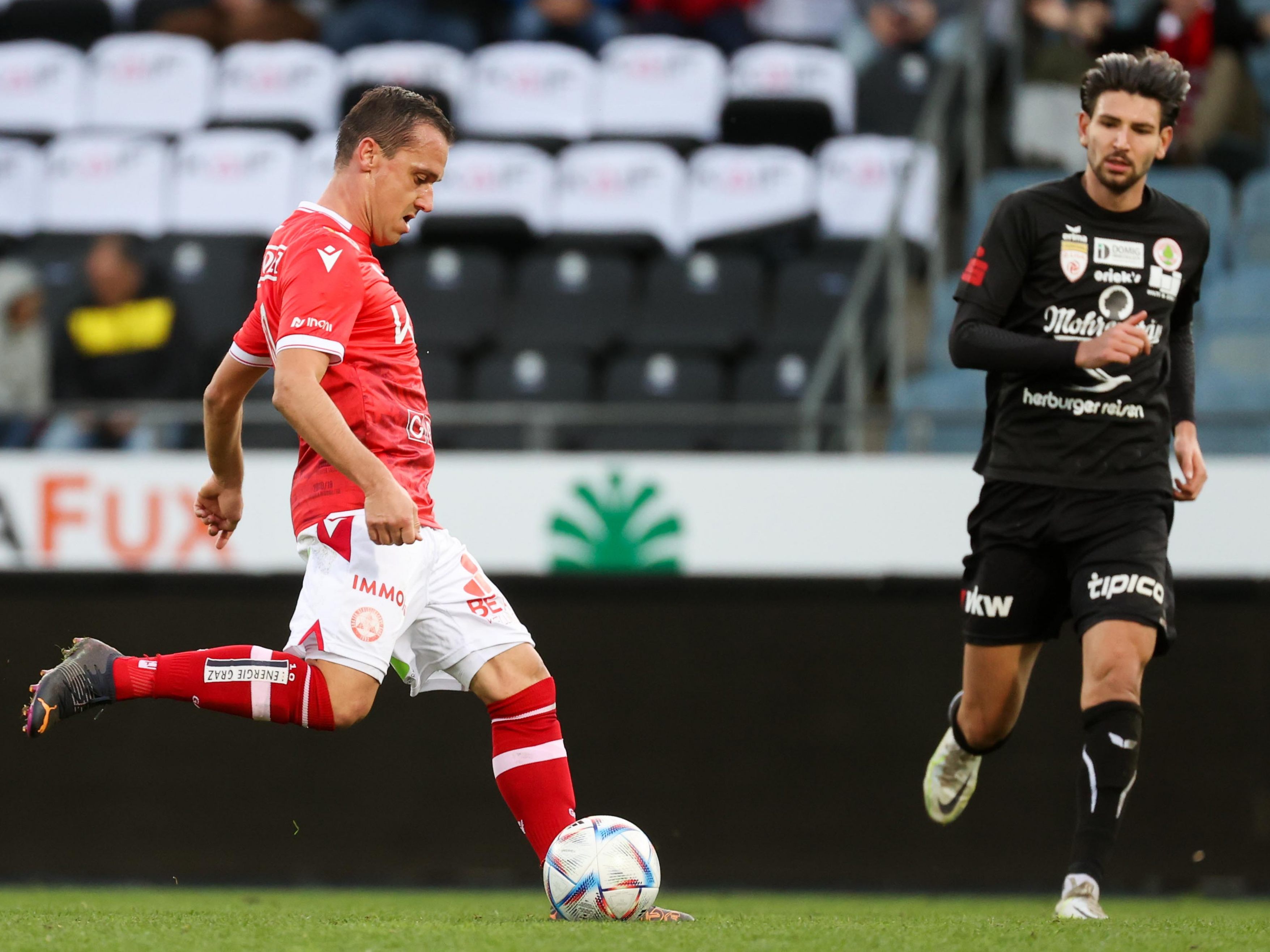 Der Vorarlberger im Dress des GAK - Das Match gegen Dornbirn wird Michael Liendls letztes Spiel als Profi.