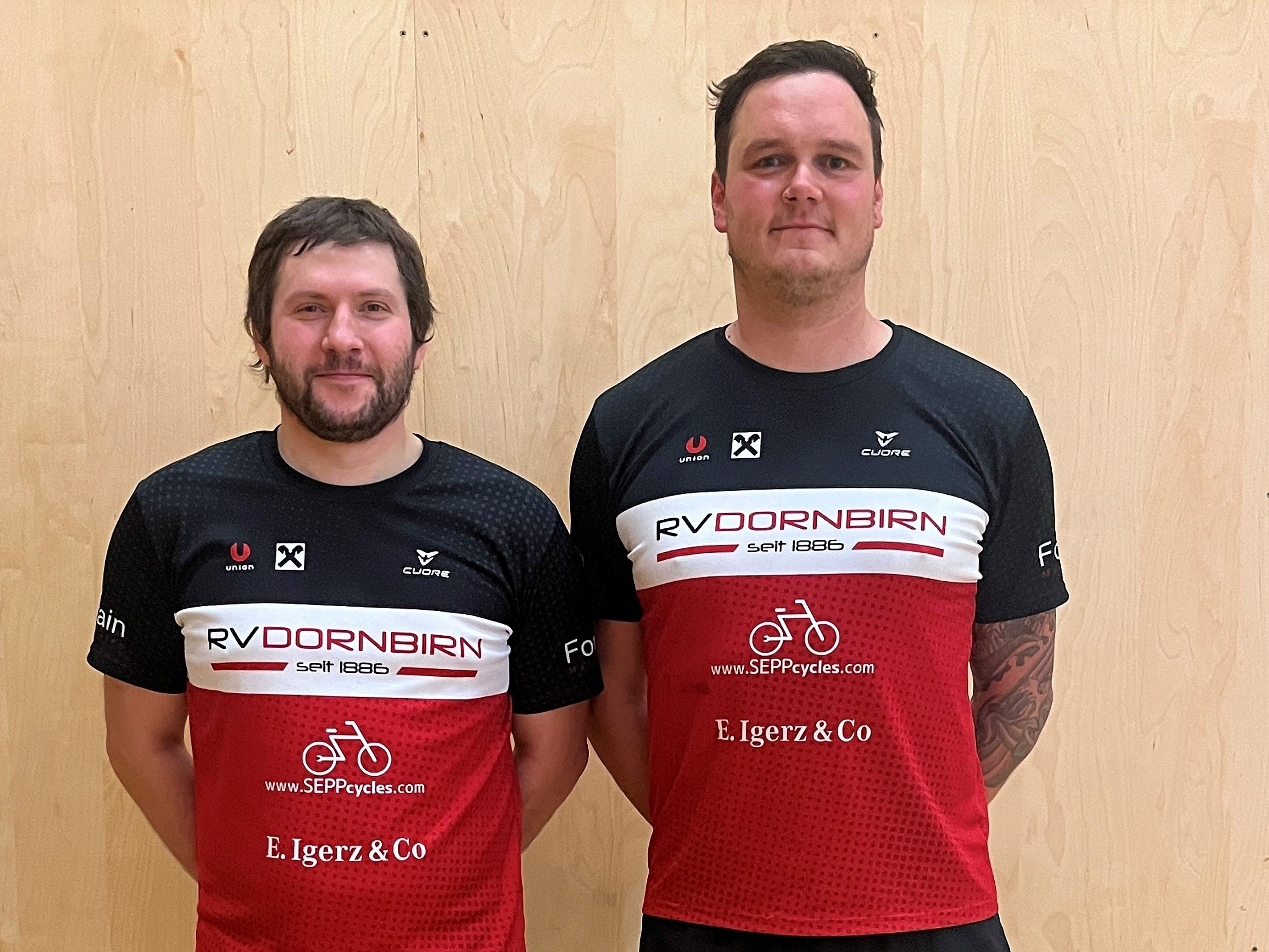 Markus Bröll und Mathias Burtscher vom RV Dornbirn Radballteam 3 sind ebenfalls beim Weltcup in Dornbirn am Start. Markus Bröll und Mathias Burtscher vom RV Dornbirn Radballteam 3 sind ebenfalls beim Weltcup in Dornbirn am Start.