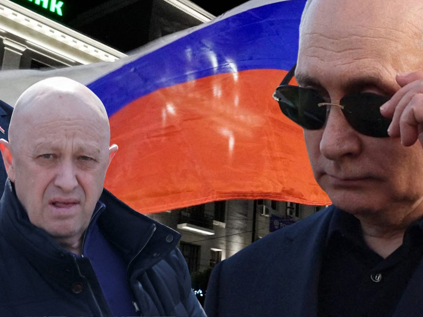 Lukaschenko (l.) will Putin (r.) von der Liquidierung Prigoschins (m.) abgehalten haben. Lukaschenko (l.) will Putin (r.) von der Liquidierung Prigoschins (m.) abgehalten haben.