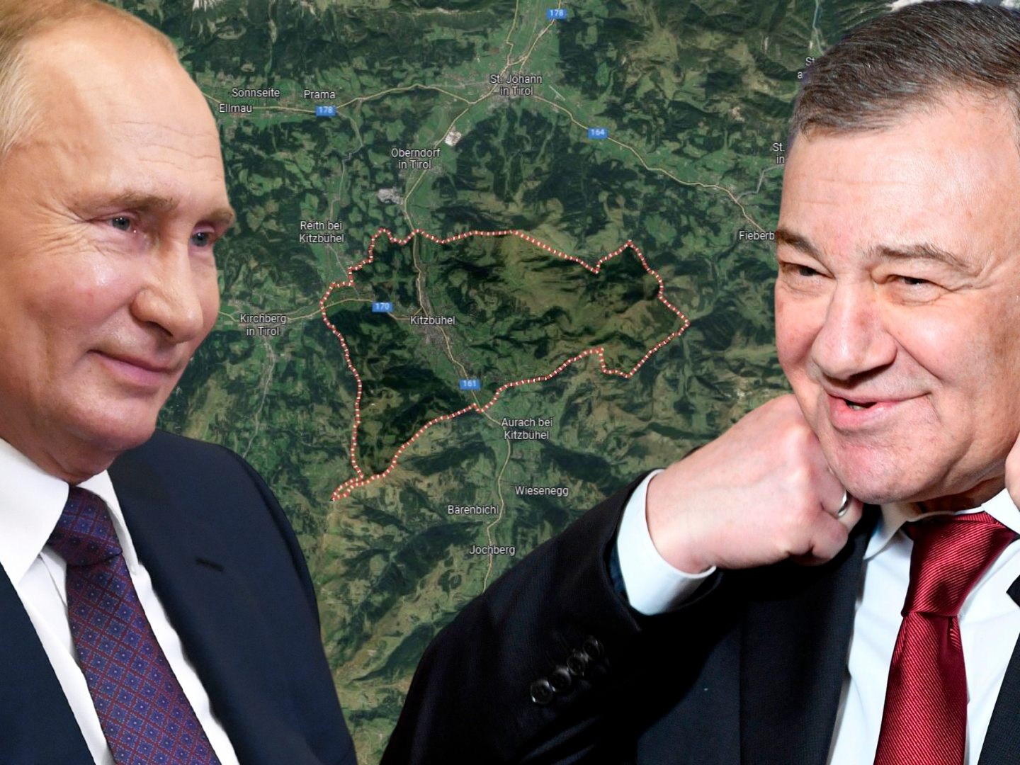 Putin-Tochter soll in mutmaßlicher Villa von Rotenberg (r.) regelmäßig gesehen worden sein. Putin-Tochter soll in mutmaßlicher Villa von Rotenberg (r.) regelmäßig gesehen worden sein.