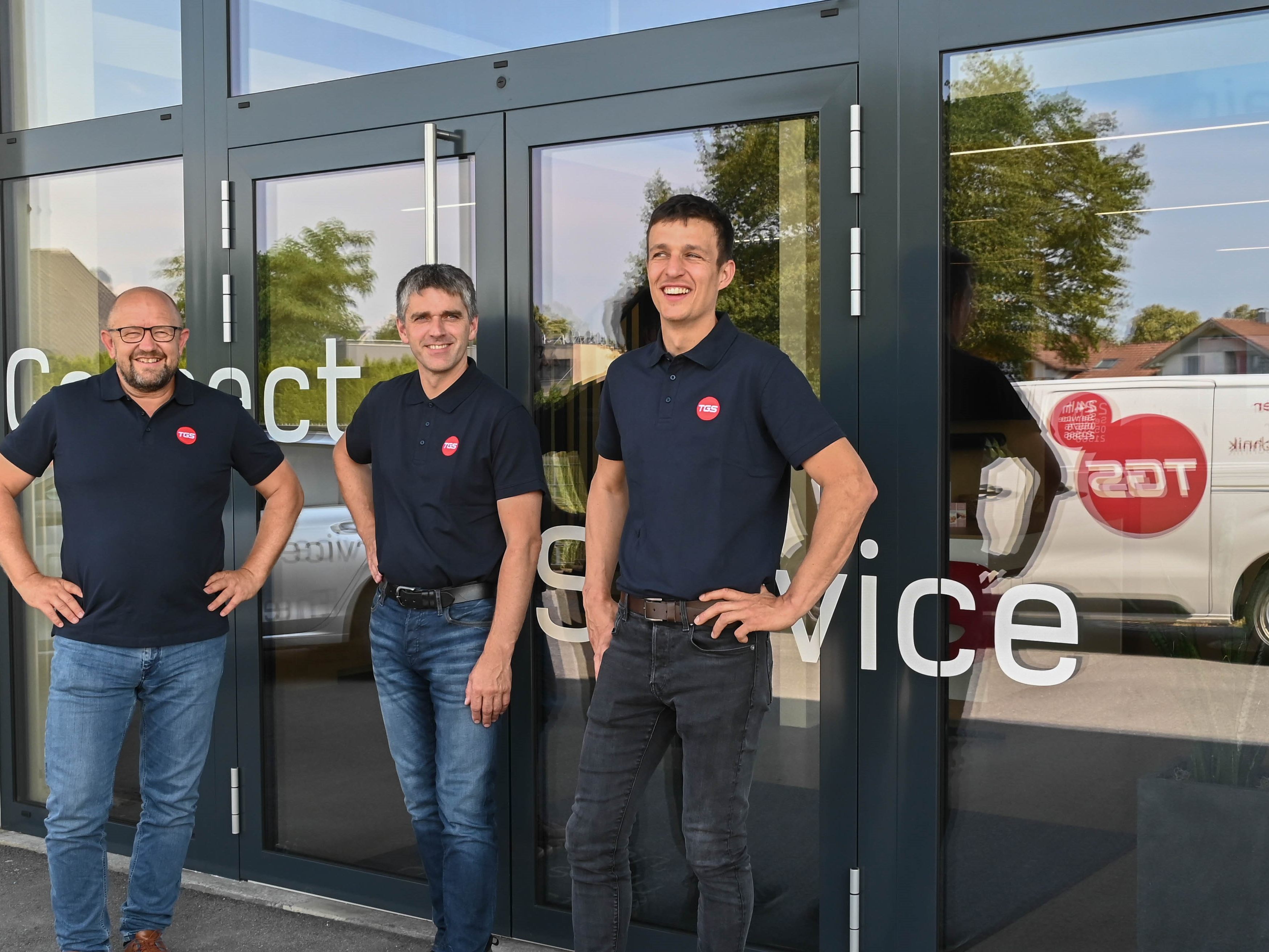 Gründer Peter Schelling (links) leitet gemeinsam mit Alexander Berchtold (rechts) und Bernhard Nenning (Mitte) den Altacher Gebäudetechnik-Spezialisten TGS.