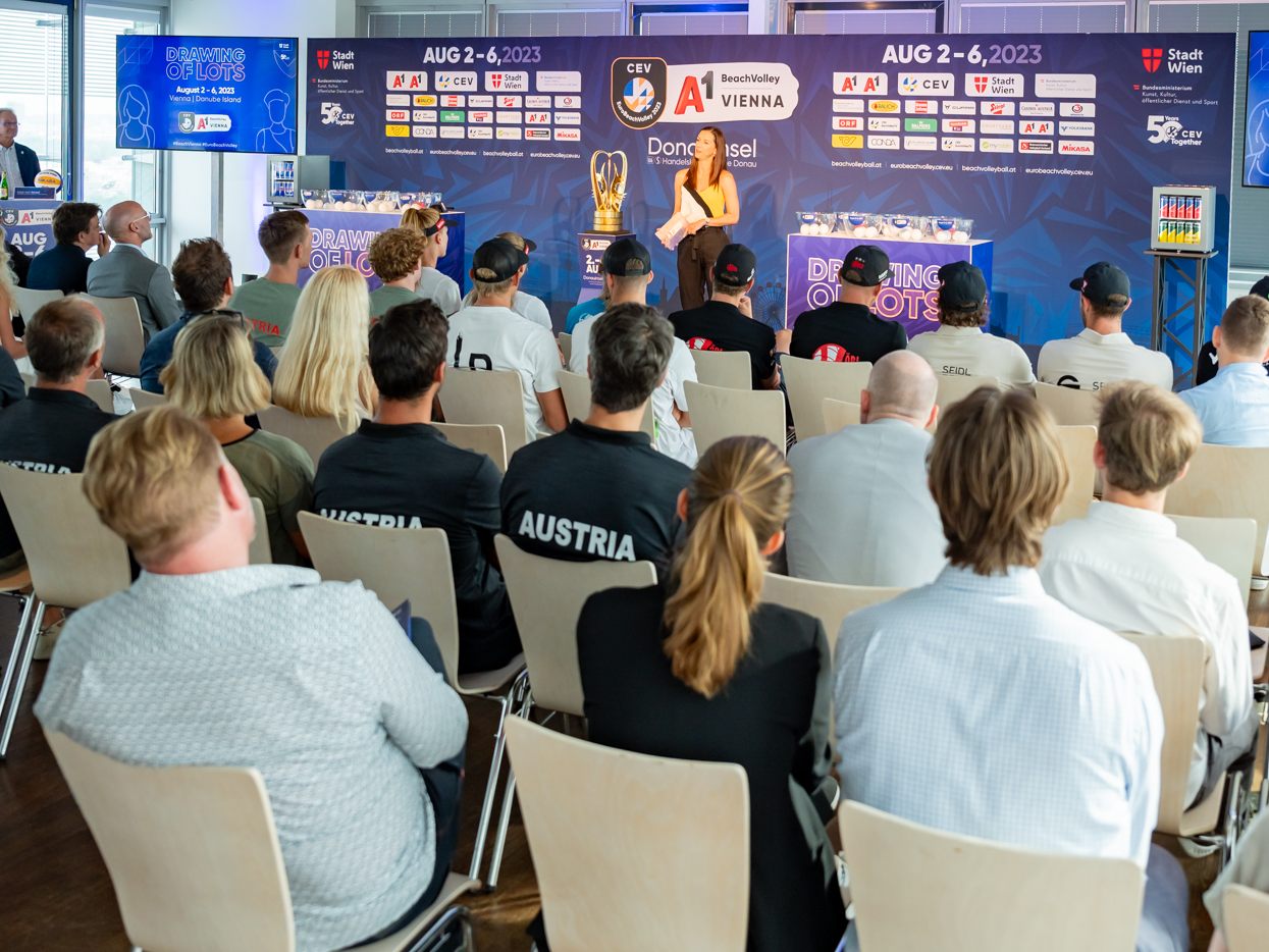 A1 CEV BeachVolley Nations Cup Vienna 2023 - Drawing of Lots