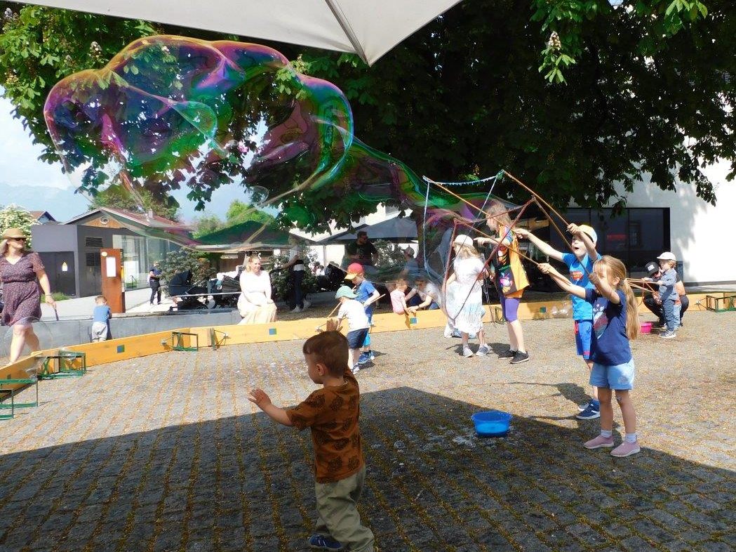 Spiel und Spaß stand beim Weltspieltag in Rankweil im Mittlpunkt.