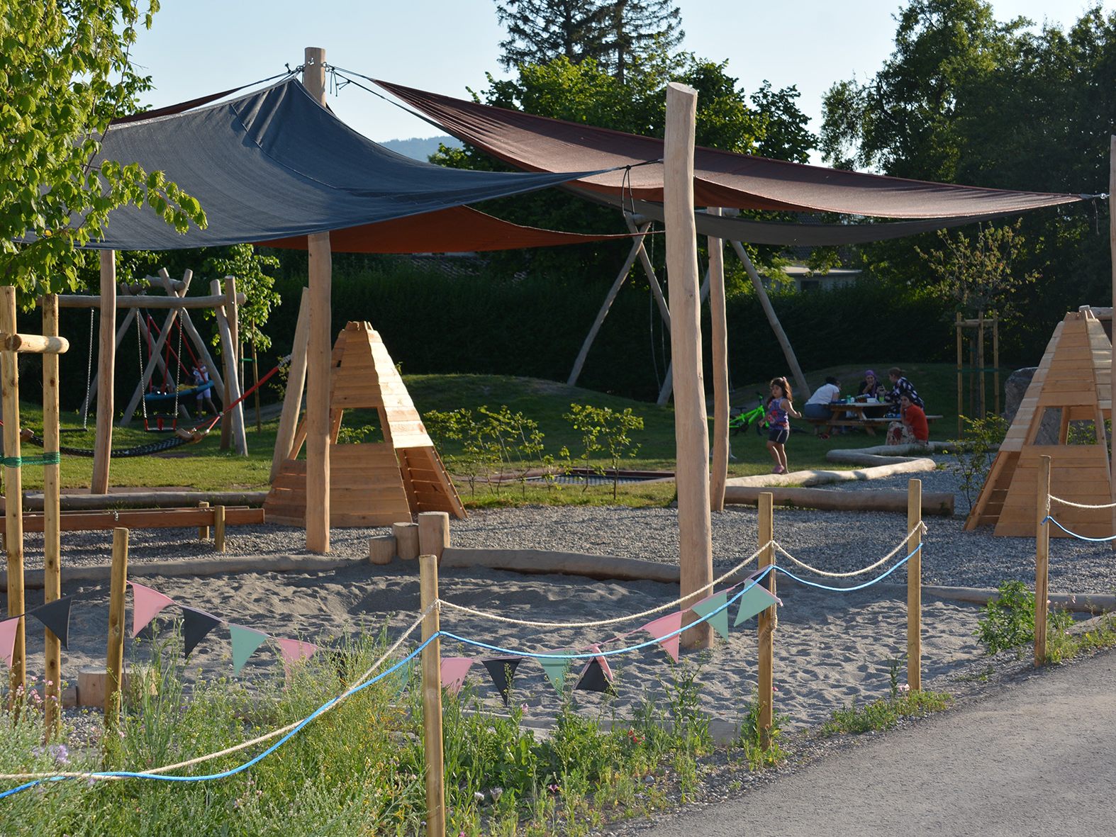 Der Spielplatz im Baumgarten wurde schon getestet.