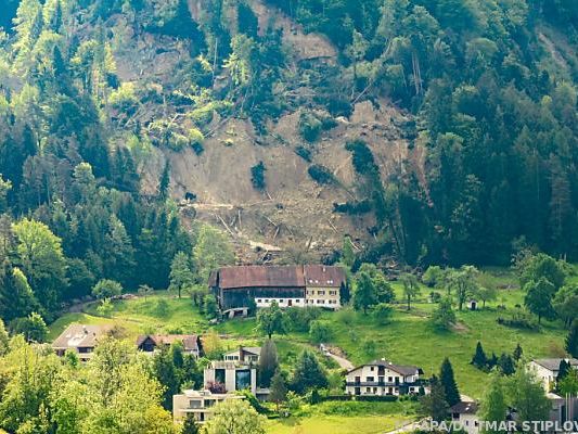 Ende April hatte der Hangrutsch seinen Ausgang genommen