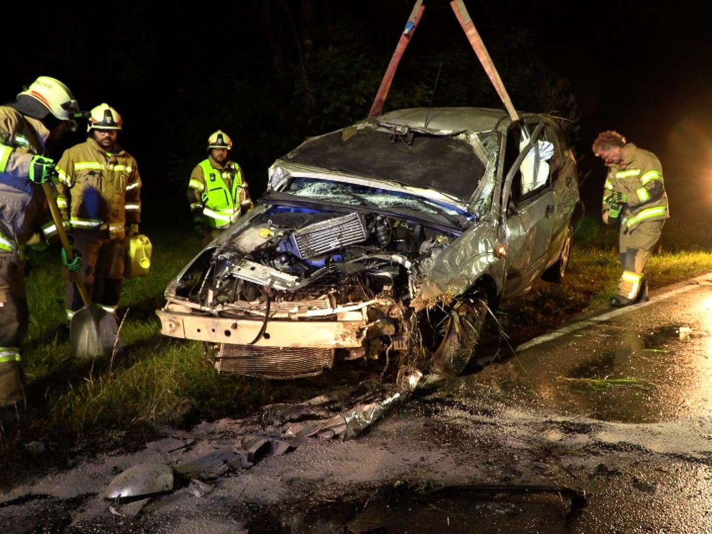 In der Nacht auf Samstag kam es zu einem Unfall in Fußach. In der Nacht auf Samstag kam es zu einem Unfall in Fußach.
