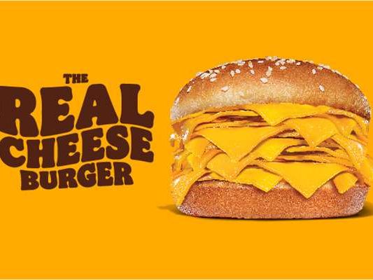 Der neue Burger besteht nur aus Brot und Käse.