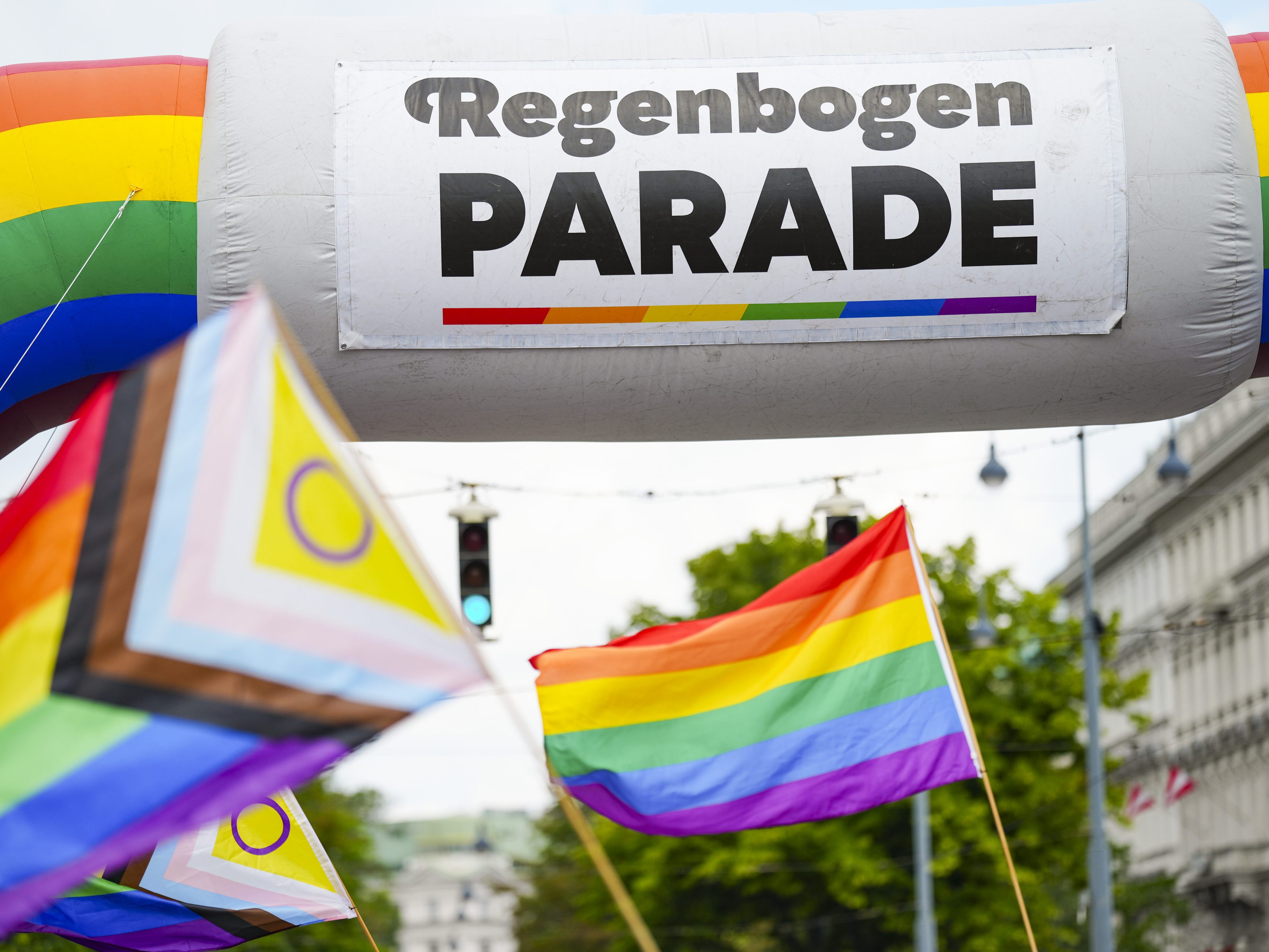 Die Wiener Regenbogenparade stieg im Juni.
