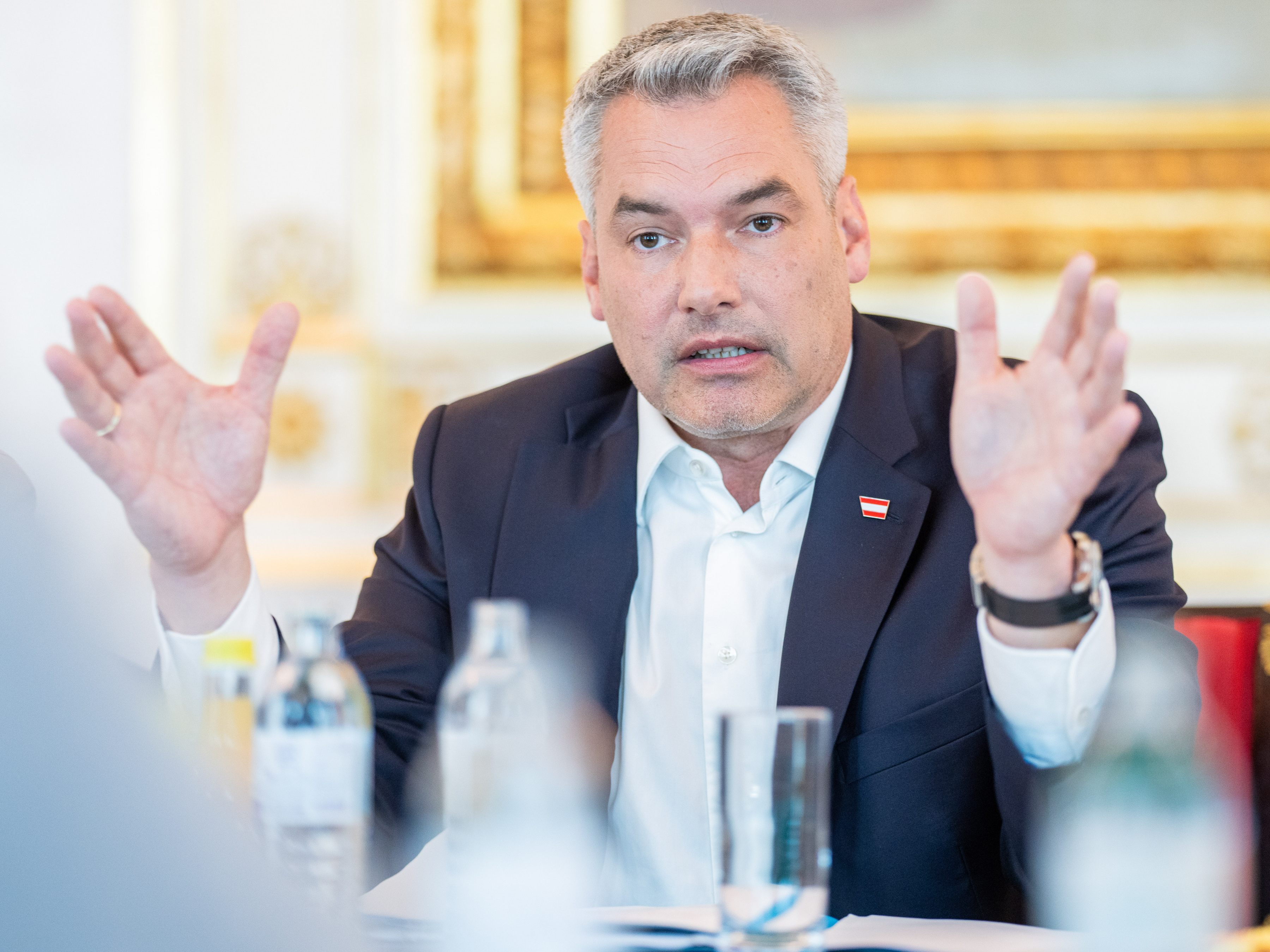 Nehammer schließt eine Koalition mit Kickl aus.