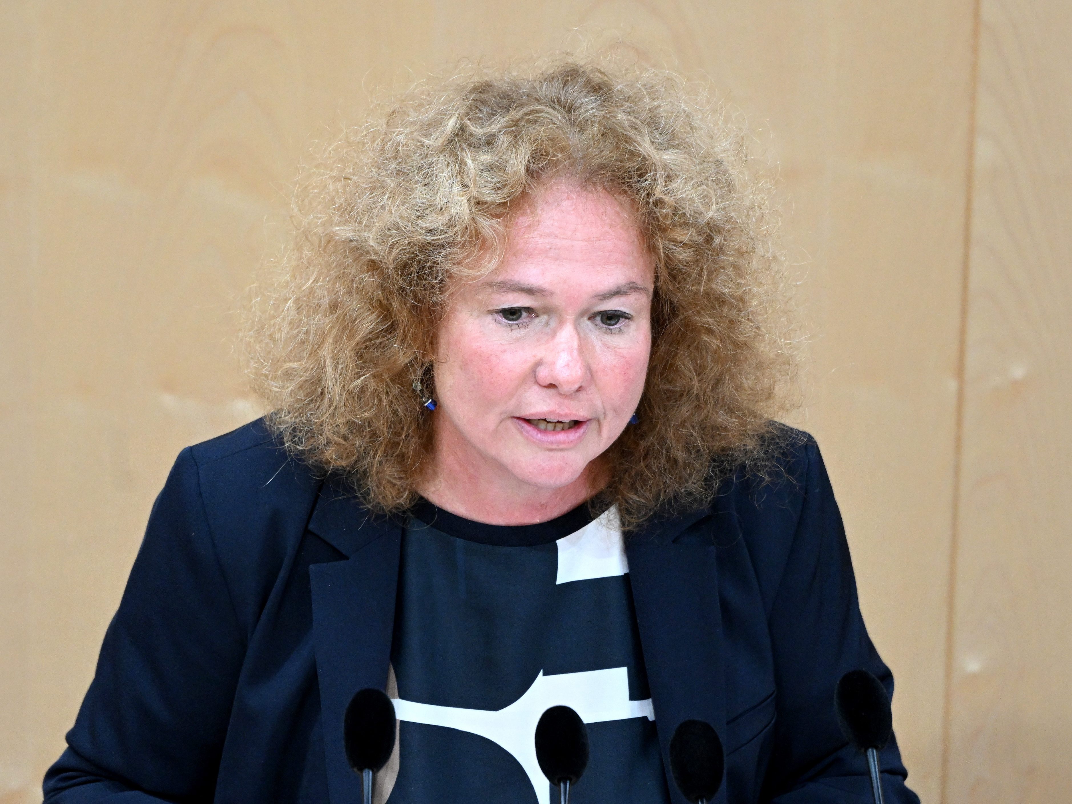 Vana ist Delegationsleiterin der Grünen im EU-Parlament. Vana ist Delegationsleiterin der Grünen im EU-Parlament.