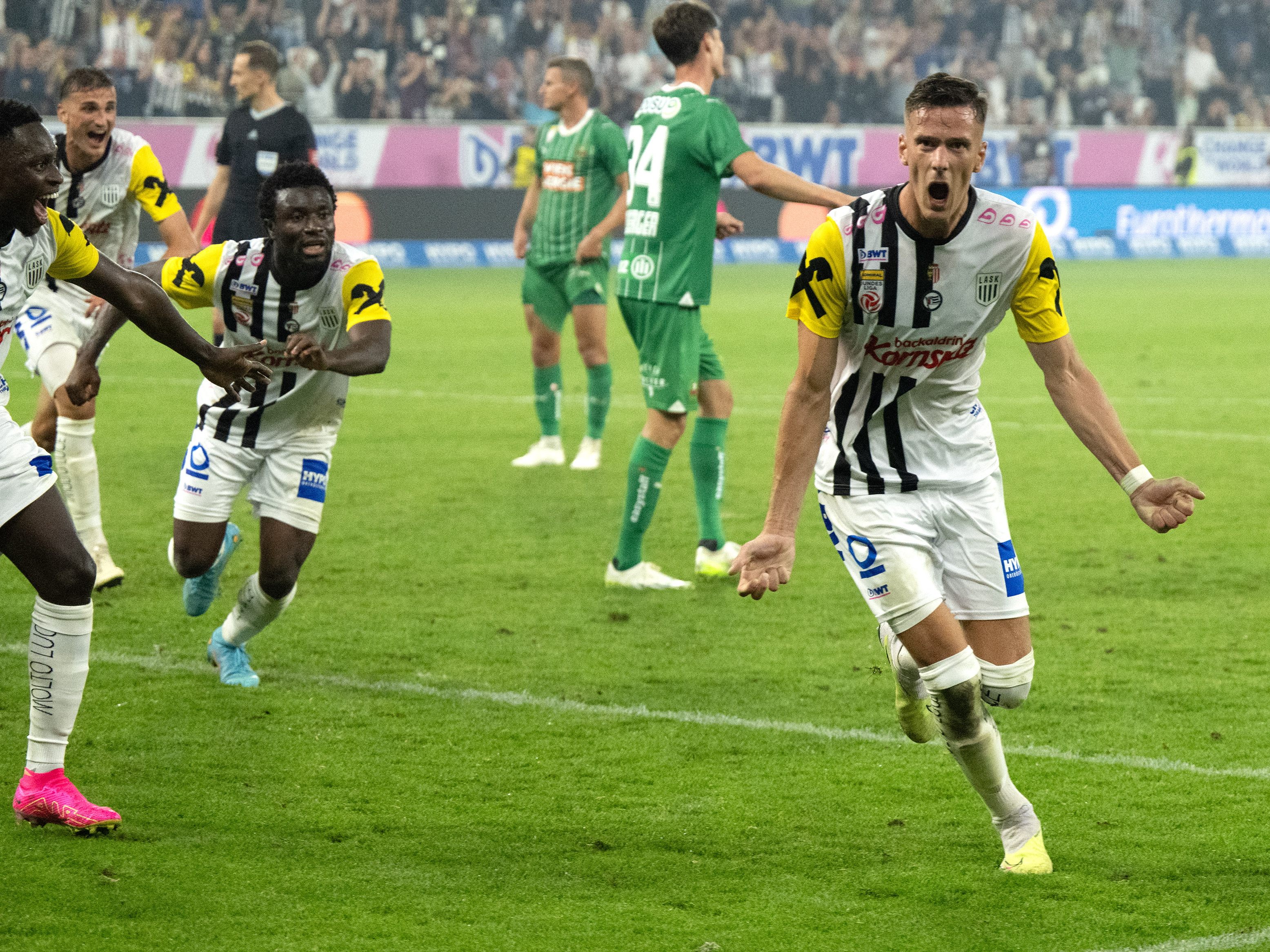 Der LASK-Ausgleich gegen Rapid ging auf das Konto von Felix Luckeneder.