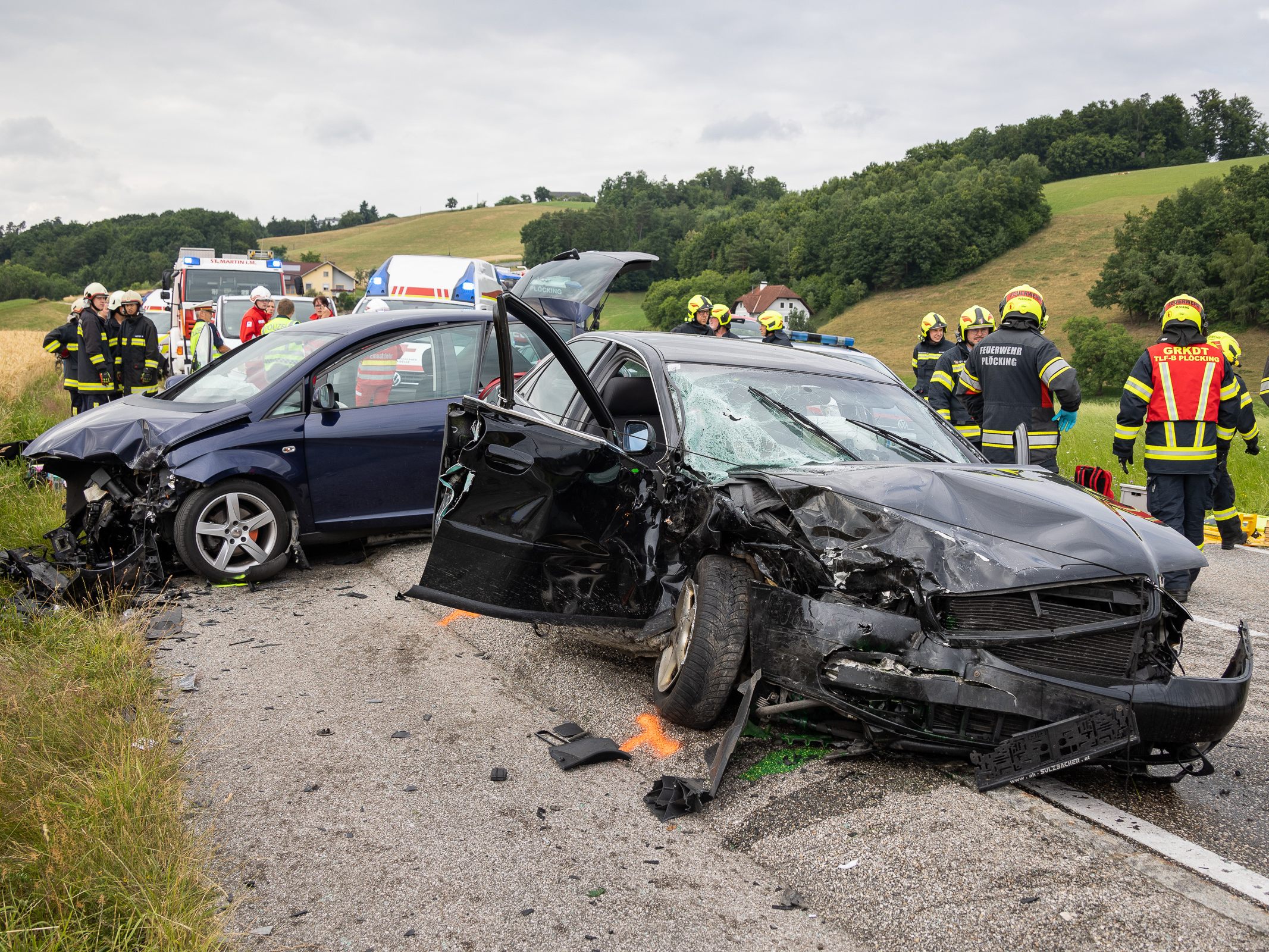 In Oberösterreich hat es einen tödlichen Verkehrsunfall gegeben.