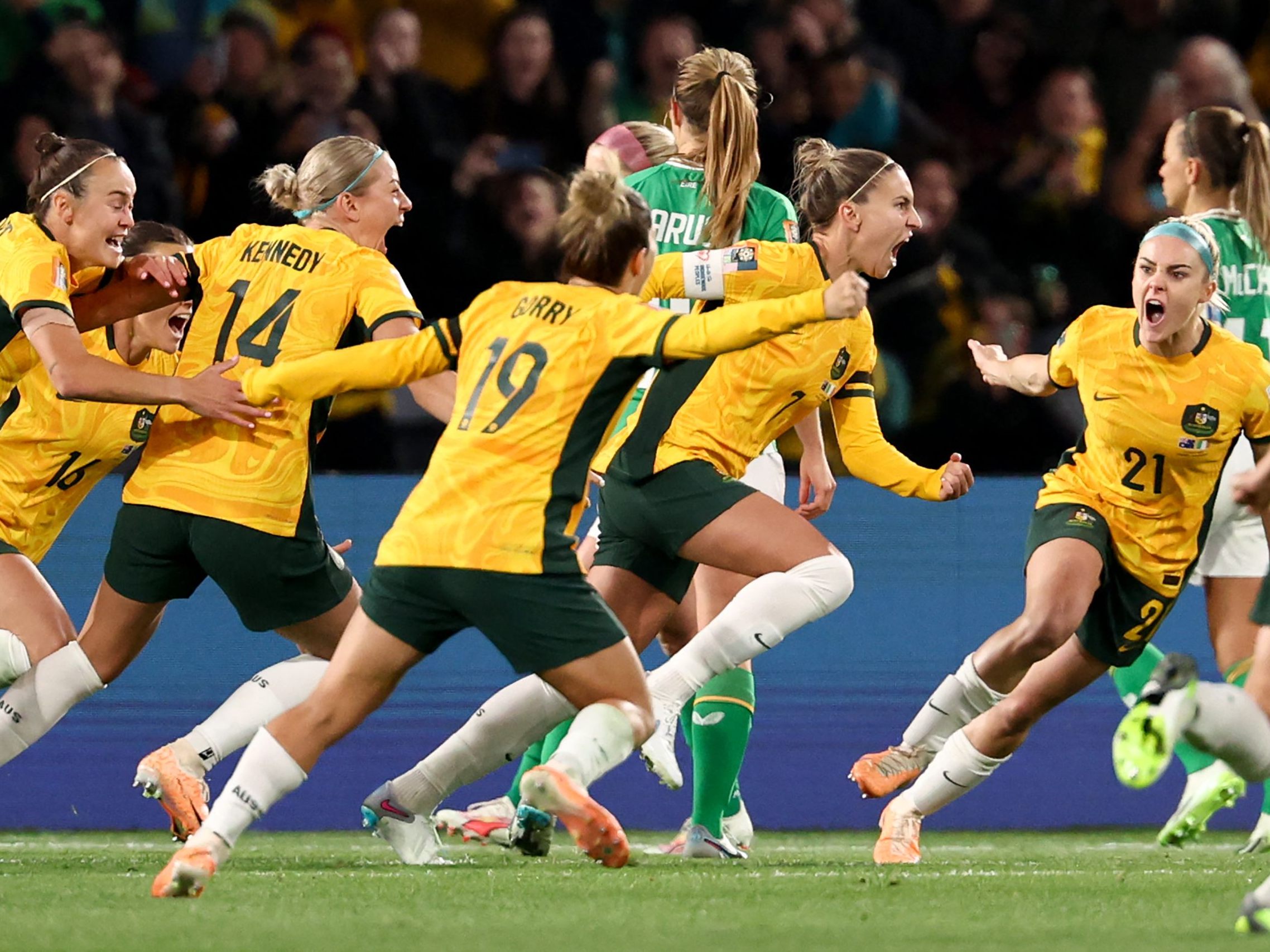 Stephanie Catley schoss Australien zum Sieg. Stephanie Catley schoss Australien zum Sieg.