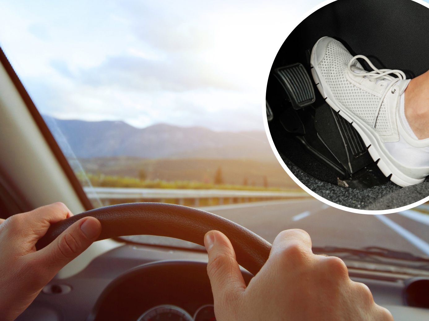 Richtiges Schuhwerk beim Autofahren.