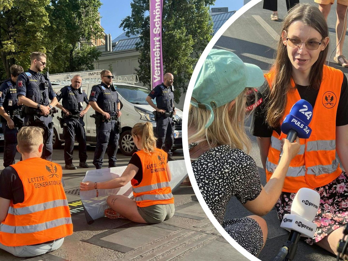 Abschluss der Klima-Protestwelle in Wien.