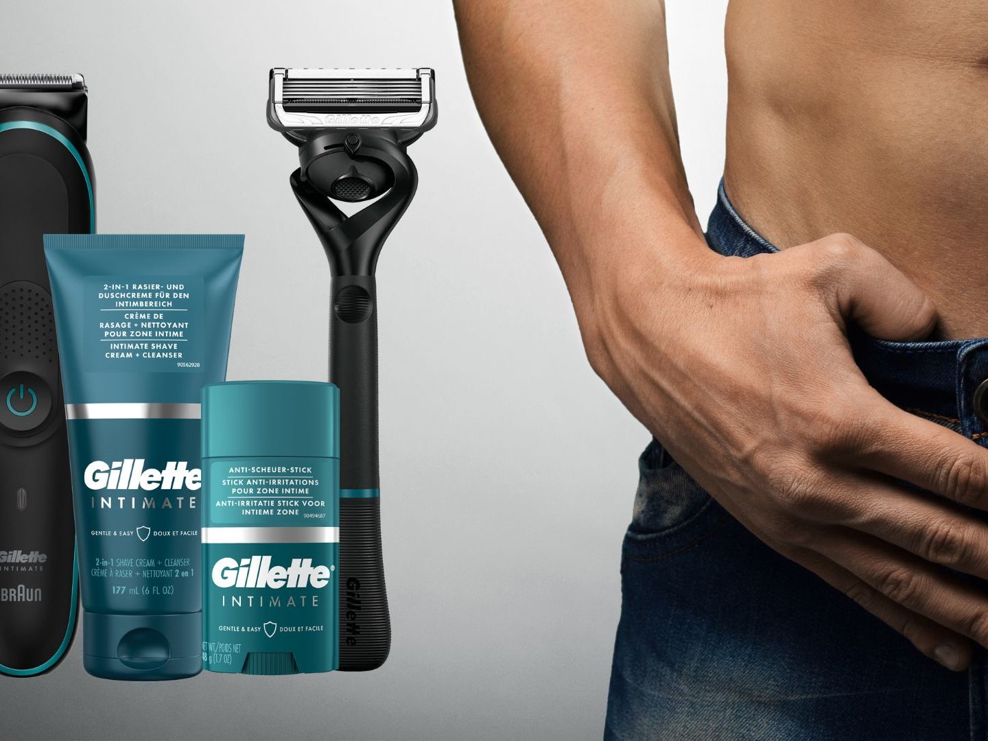 Die neue Produktreihe Gillette Intimate ist perfekt auf die Bedürfnisse der Intimzone abgestimmt.