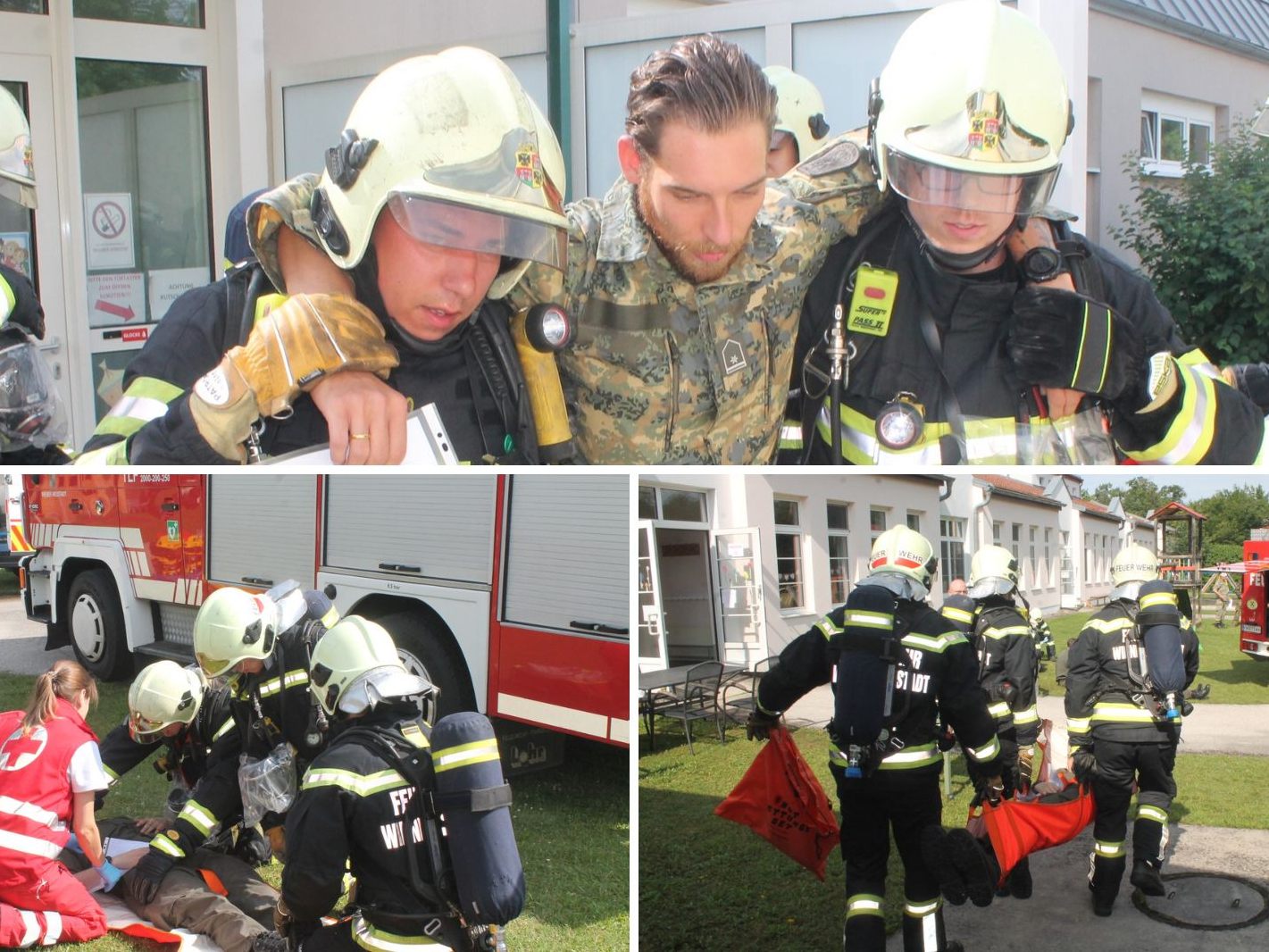 Die Freiwillige Feuerwehr Wiener Neustadt nahm an einer Großeinsatz-Übung in NÖ teil. Die Freiwillige Feuerwehr Wiener Neustadt nahm an einer Großeinsatz-Übung in NÖ teil.