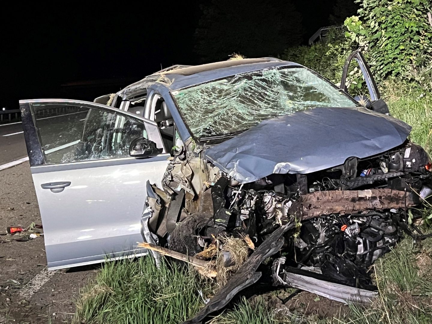 Das Unfallsauto. Das Unfallsauto.