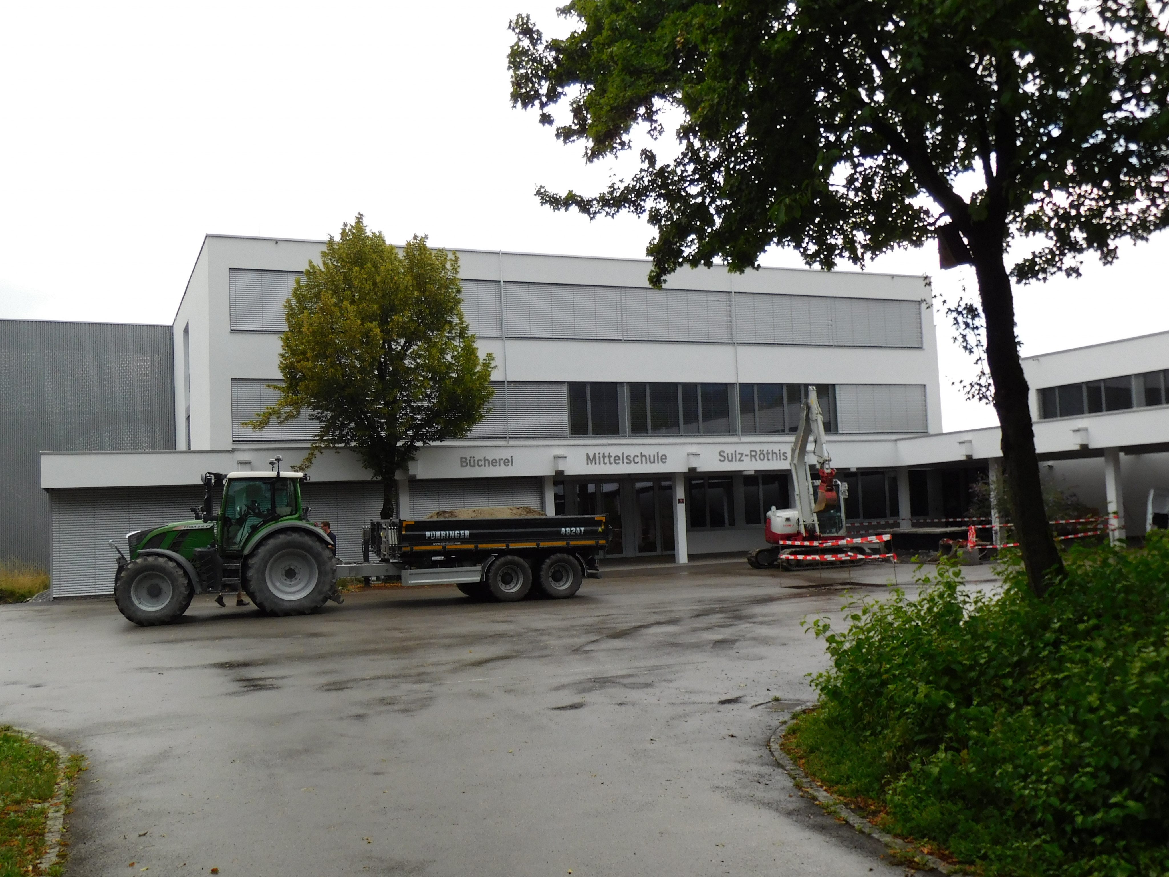 An der Mittelschule Sulz-Röthis wird derzeit die umfangreiche Generalsanierung mit den letzten Arbeiten abgeschlossen