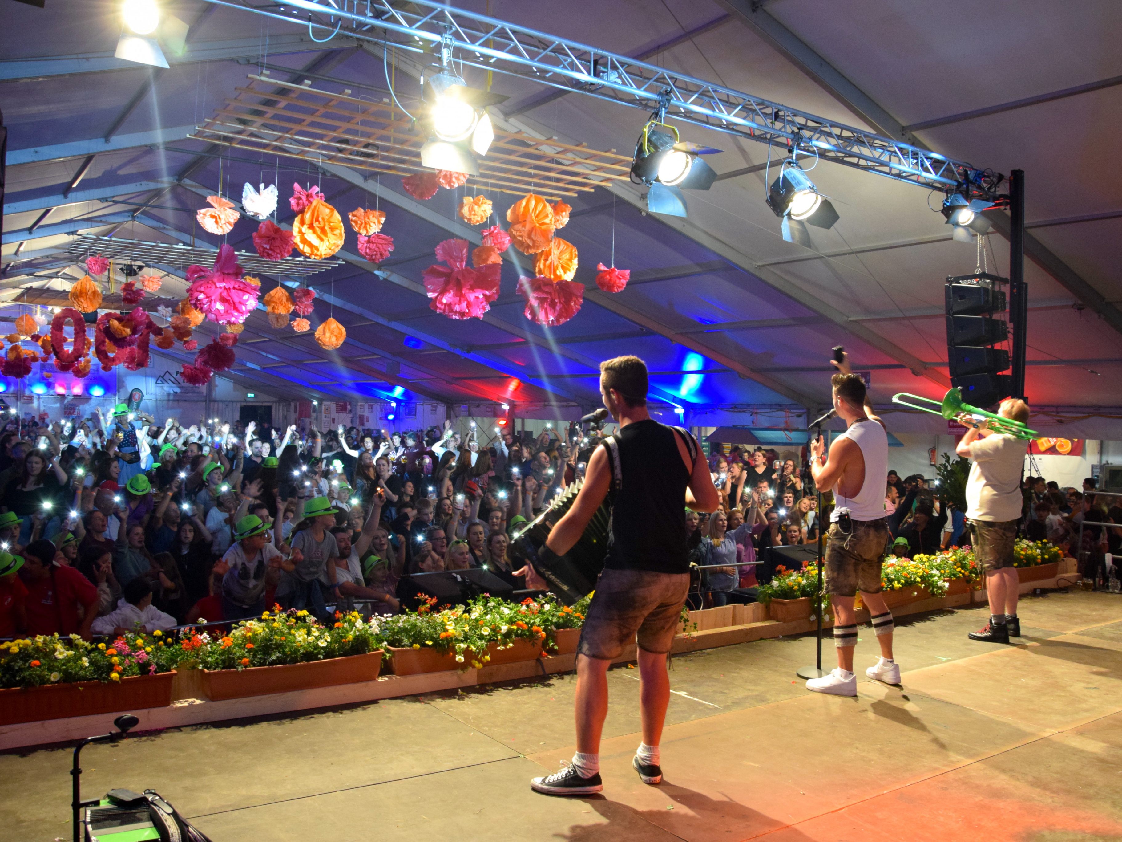 "Die Draufgänger", Auftritt im Festzelt in Gaschurn