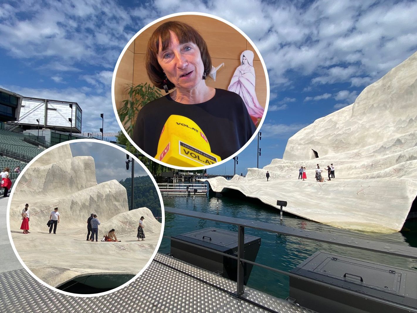 Die Proben für die Bregenzer Festspiele laufen auf Hochtouren.
