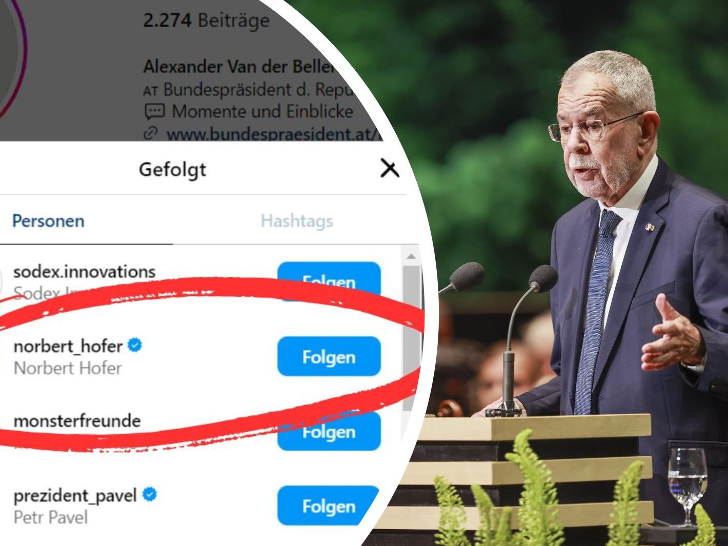 Wieso Van der Bellen dazu aufruft, die "Blase zum Platzen" zu bringen.