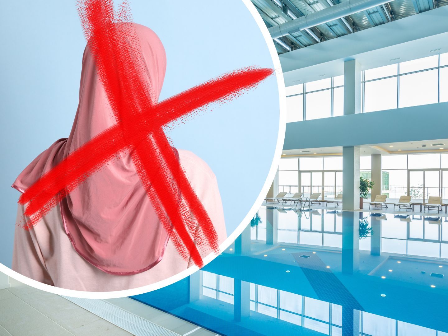 Assistenzlehrerin muss wegen ihrem Kopftuch Schwimmbad verlassen.