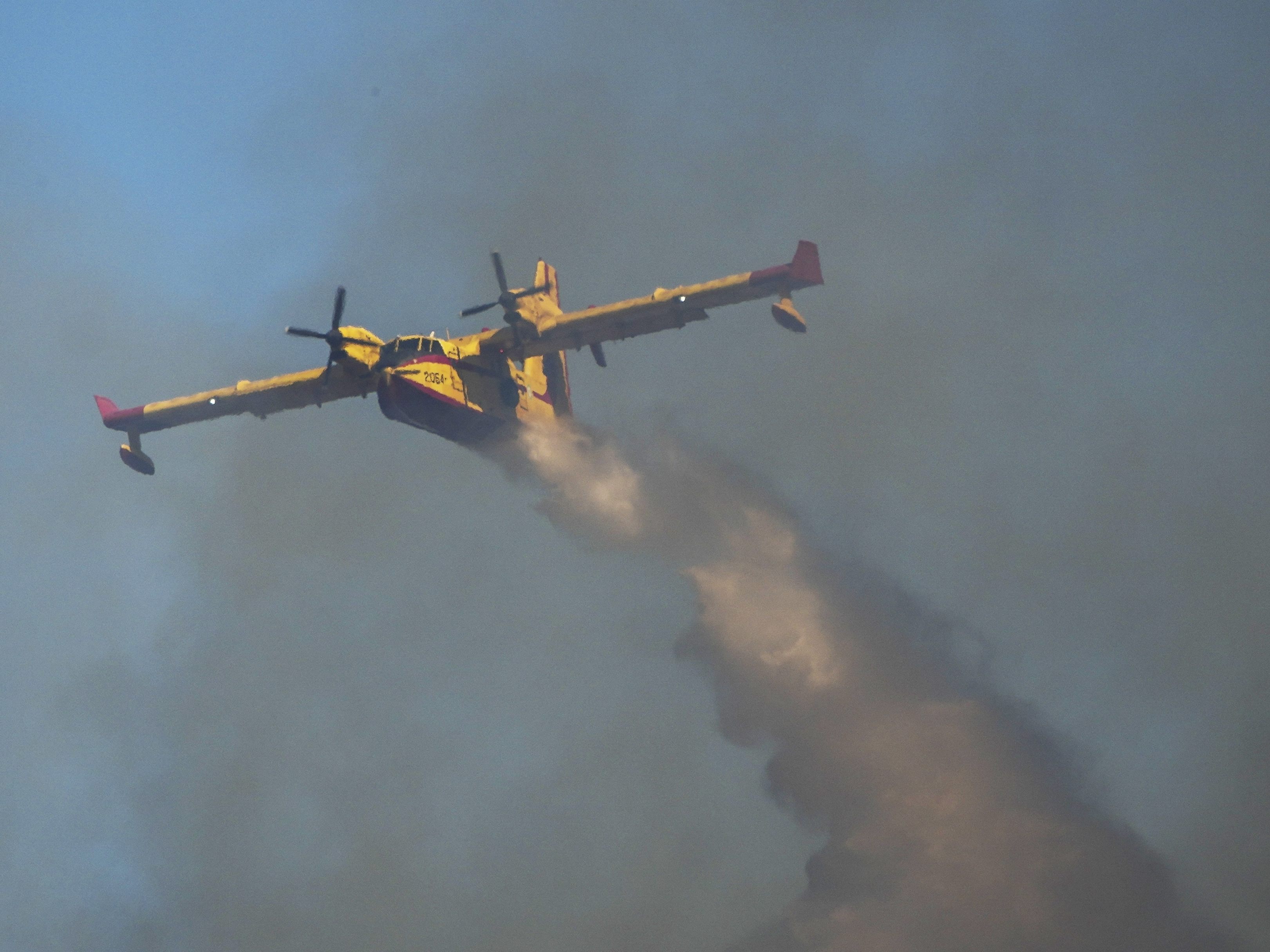 Ein Löschflugzeug ist in Griechenland abgestürzt.