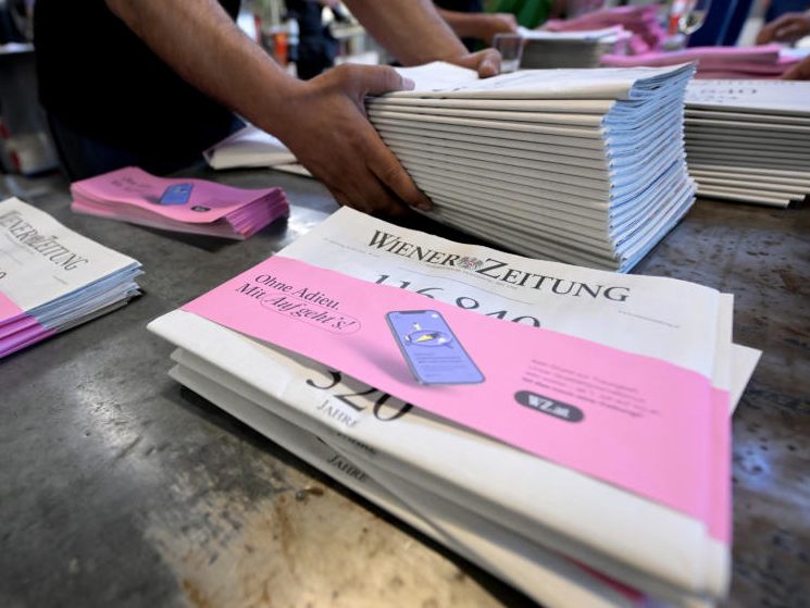 Die Wiener Zeitung erschien Ende Juni zum letzten Mal in gedruckter Form.