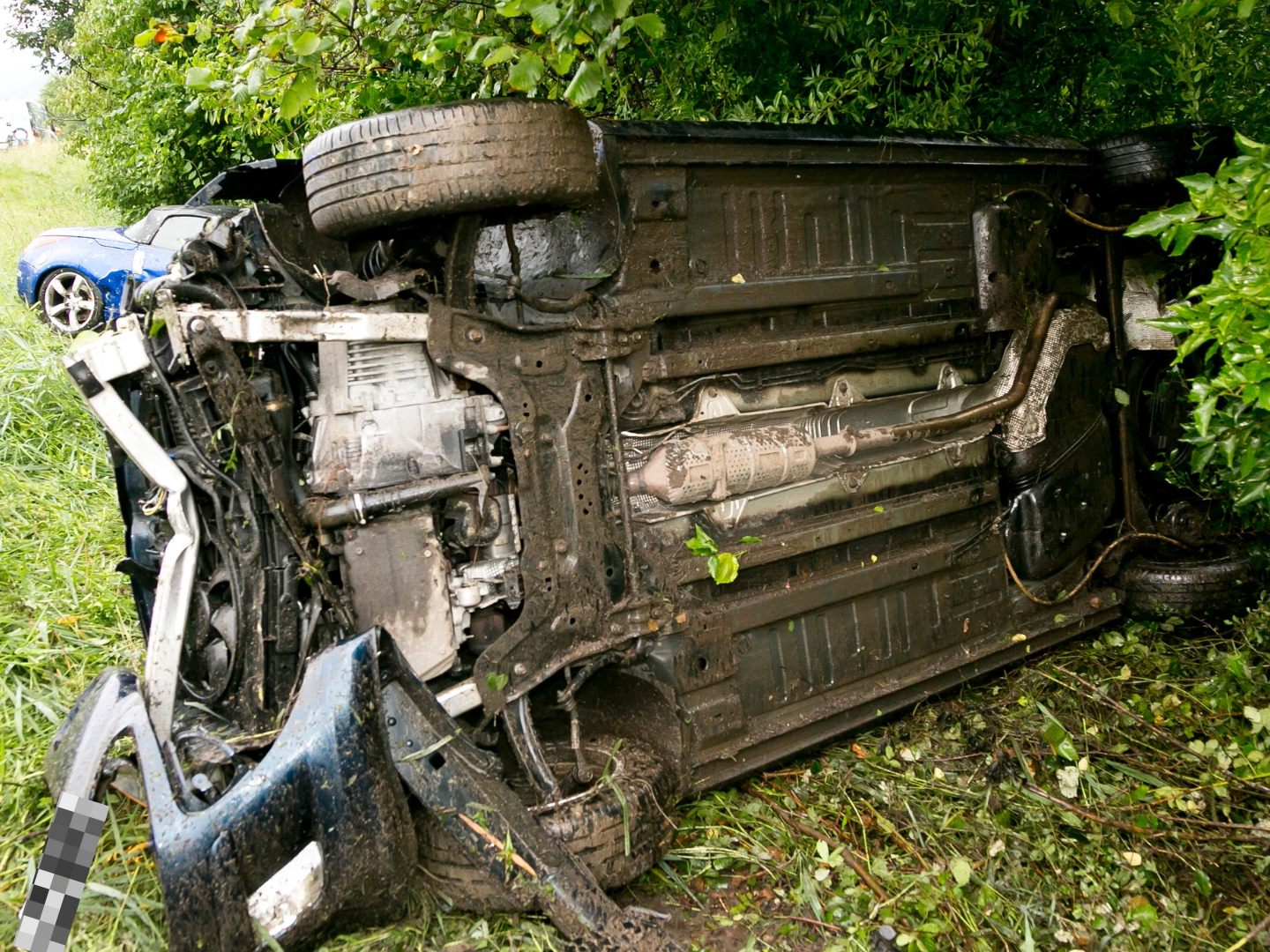 Unfall auf der A14.