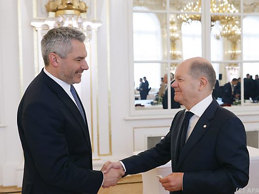 Nehammer und Scholz treffen sich in Salzburg (Archivbild)