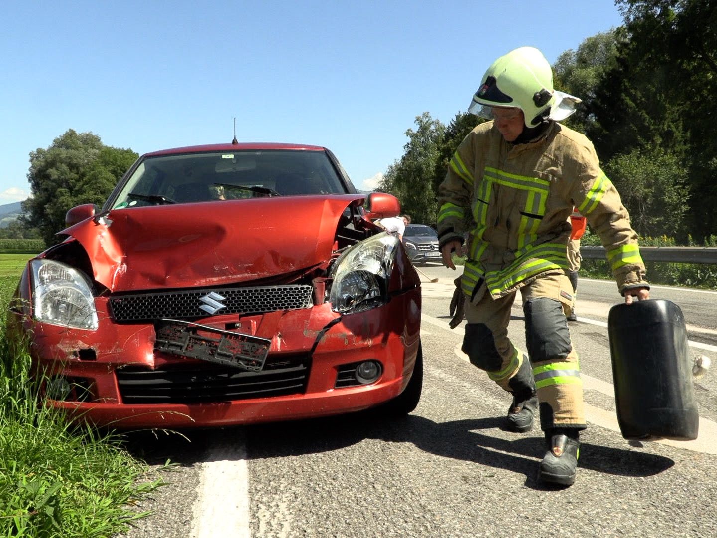 Unfall in Lustenau.