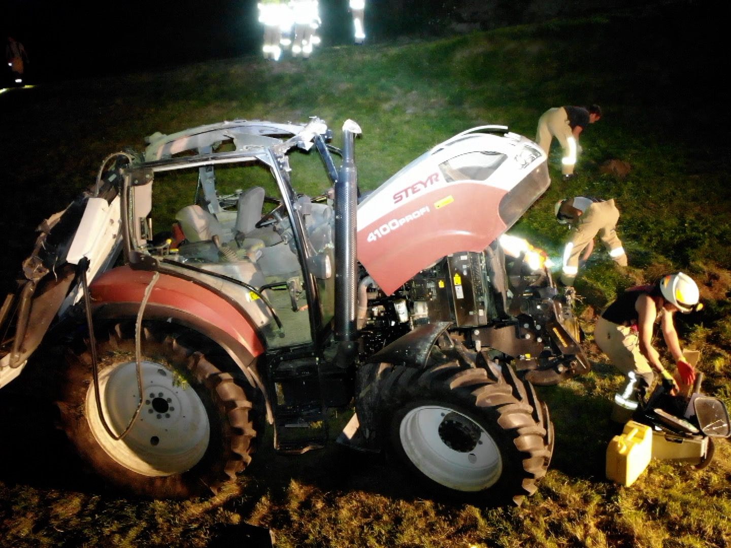 Traktor wurde schwer beschädigt
