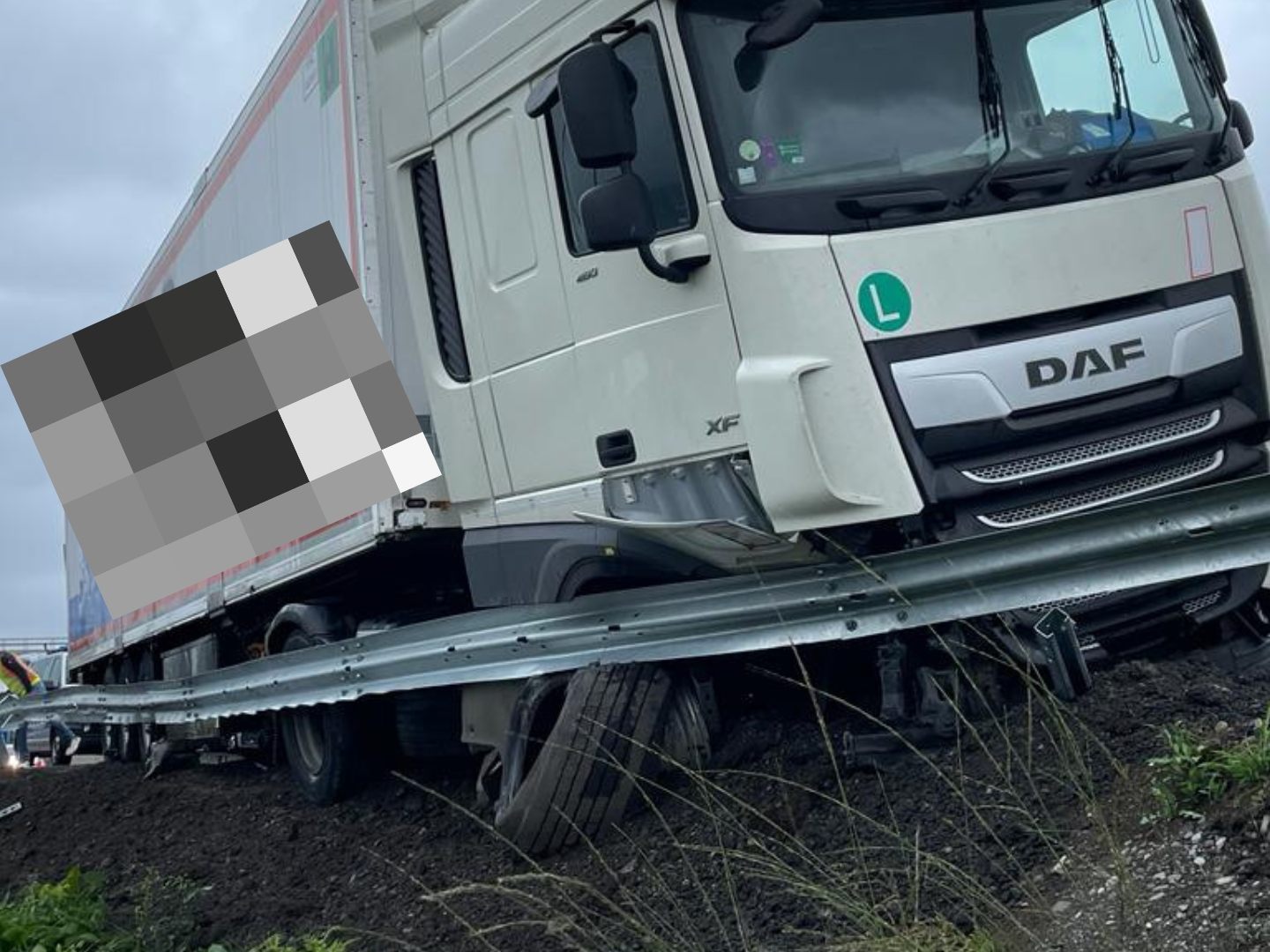 Unfall auf der A14.