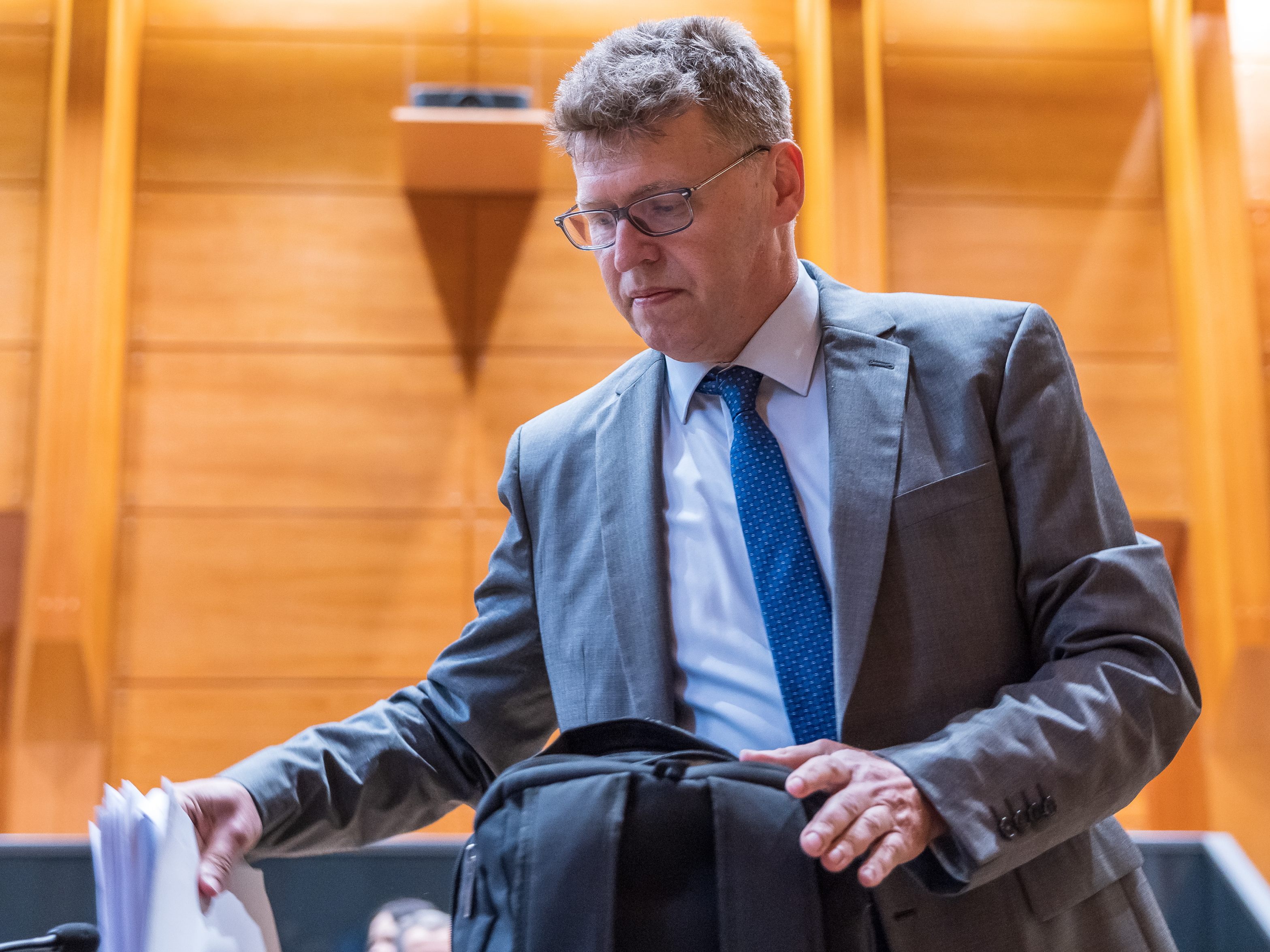 Berufungsverhandlung nach Freispruch für Johann Fuchs in Innsbruck.