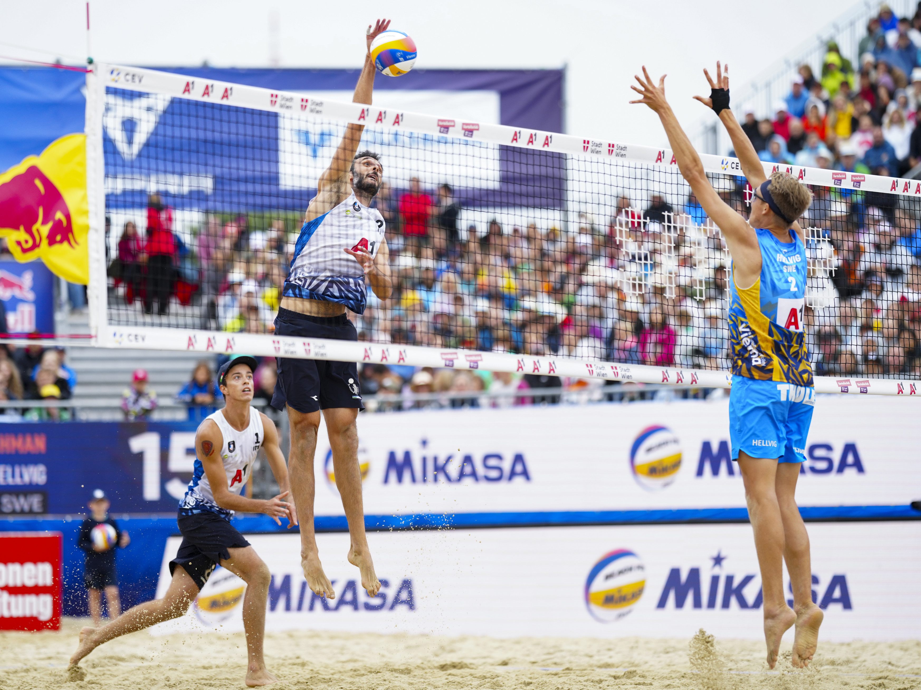 Das war der Finaltag bei der Beachvolleyball-EM 2023 in Wien. Das war der Finaltag bei der Beachvolleyball-EM 2023 in Wien.