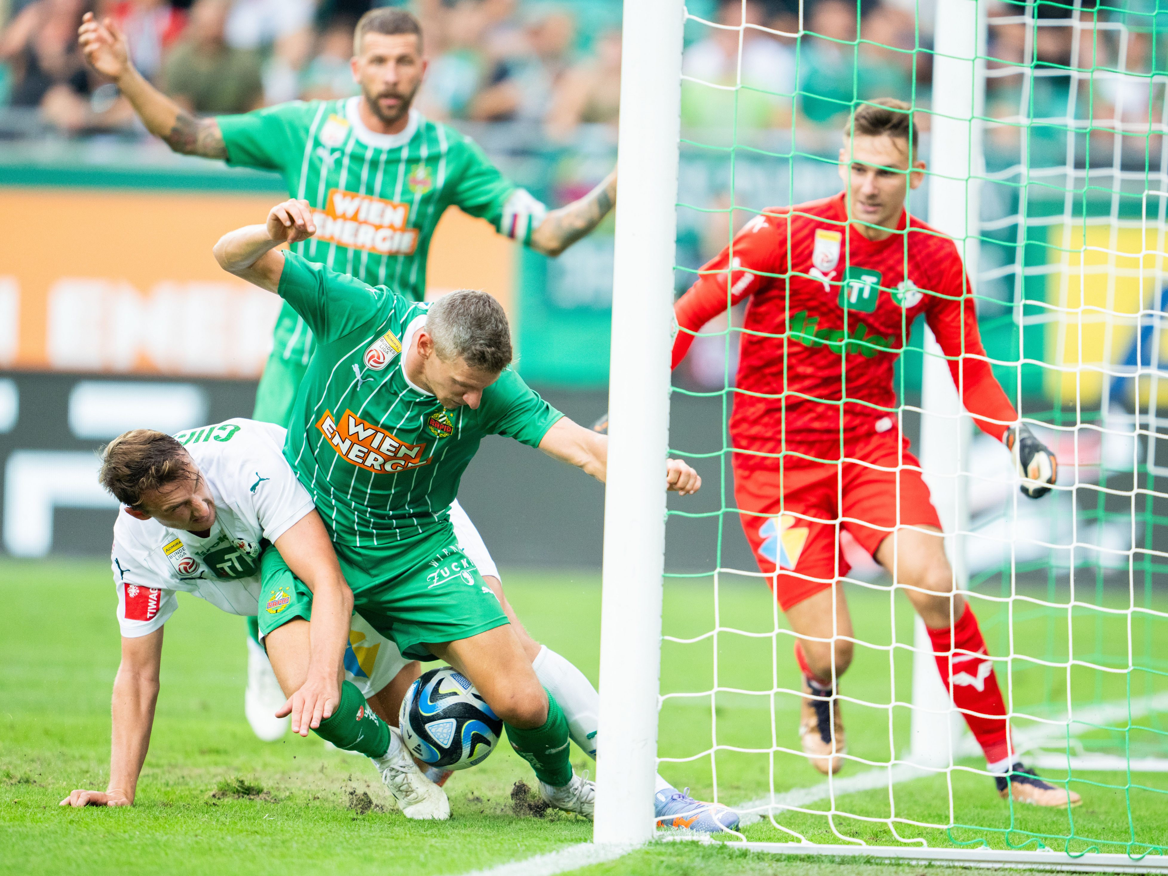 Rapid Wien kam über ein 1:1 gegen WSG Tirol nicht hinaus. Rapid Wien kam über ein 1:1 gegen WSG Tirol nicht hinaus.