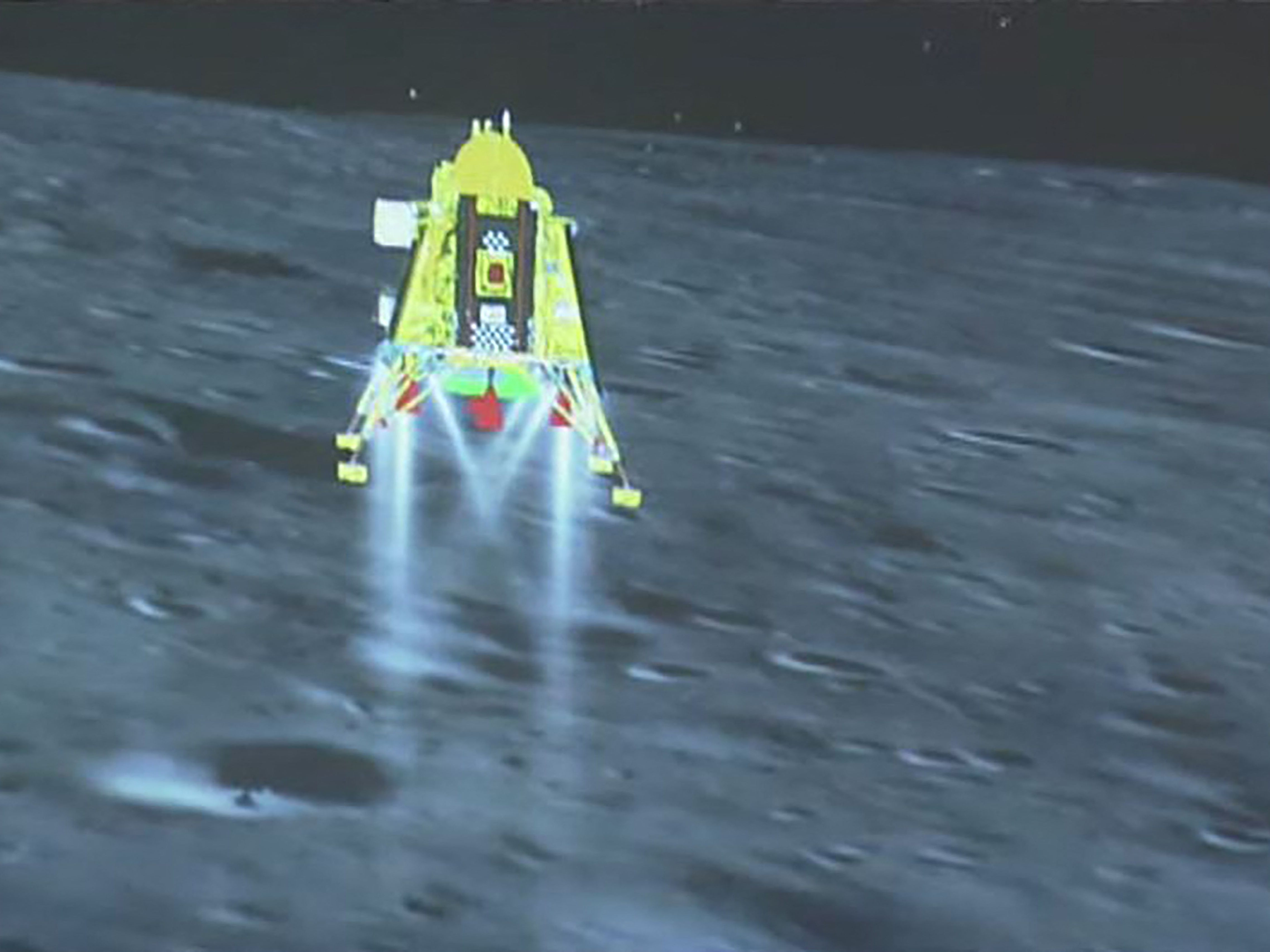 Die indische Sonde "Chandrayaan-3" ist auf dem Mond gelandet. Die indische Sonde "Chandrayaan-3" ist auf dem Mond gelandet.