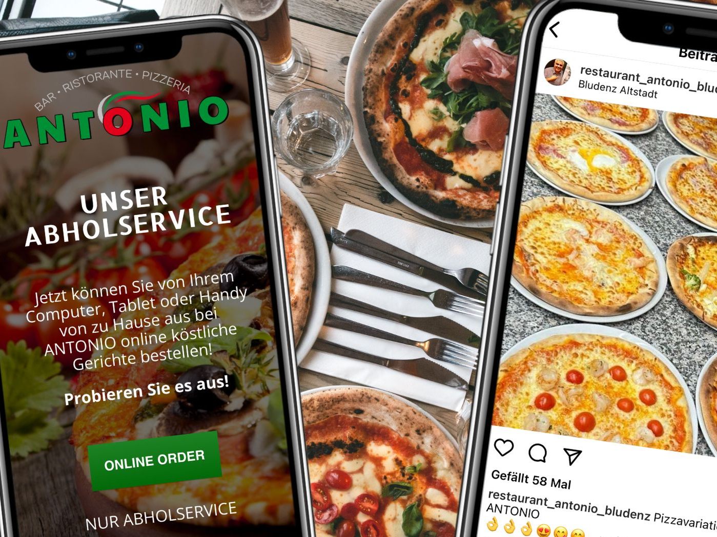 Bei Antonio werden Sie mit frisch zubereiteten italienischen und österreichischen Spezialitäten verwöhnt. Bei Antonio werden Sie mit frisch zubereiteten italienischen und österreichischen Spezialitäten verwöhnt.