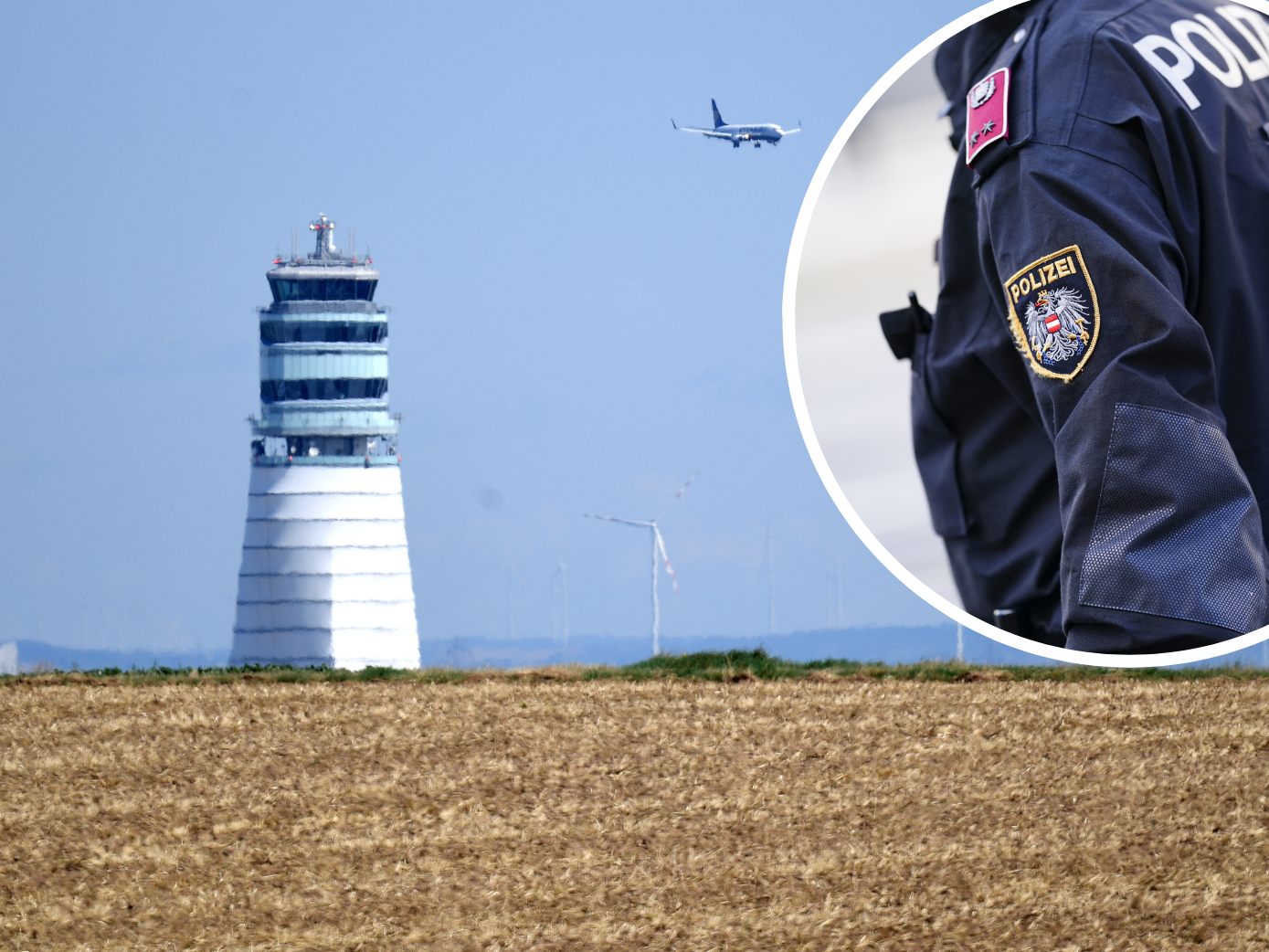 Am Flughafen Wien wurde ein gesuchter Einbrecher in Empfang genommen. Am Flughafen Wien wurde ein gesuchter Einbrecher in Empfang genommen.