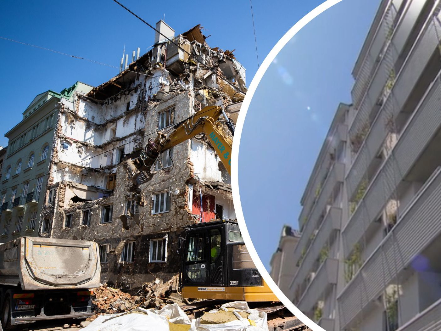 Nach der Gasexplosion im Juni 2029 können Mieter nun den neuerrichteten Gemeindebau in der Preßgasse in Wien-Wieden beziehen.