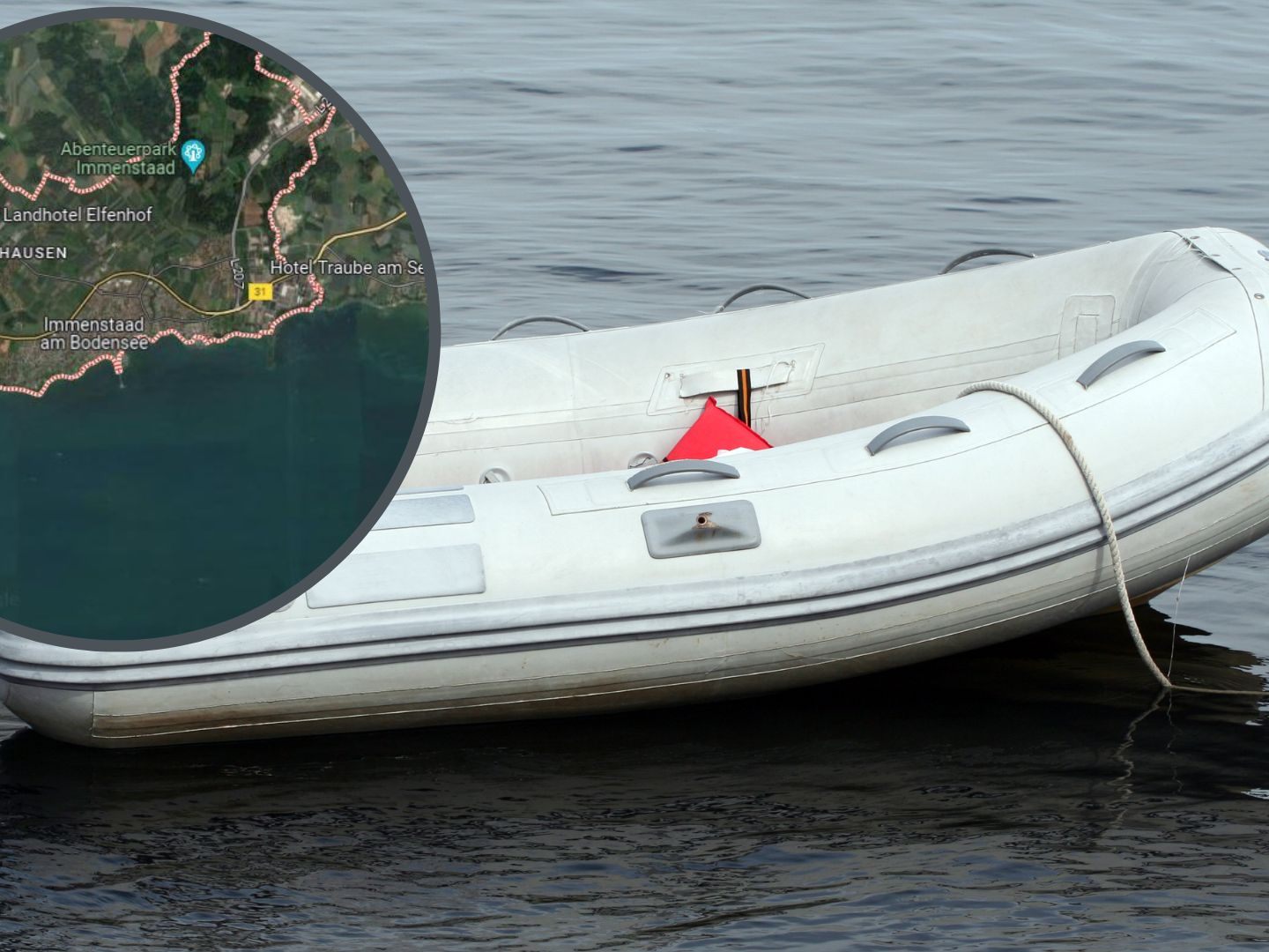 Eine Frau wurde bei einem Unfall auf dem Bodensee schwer verletzt.