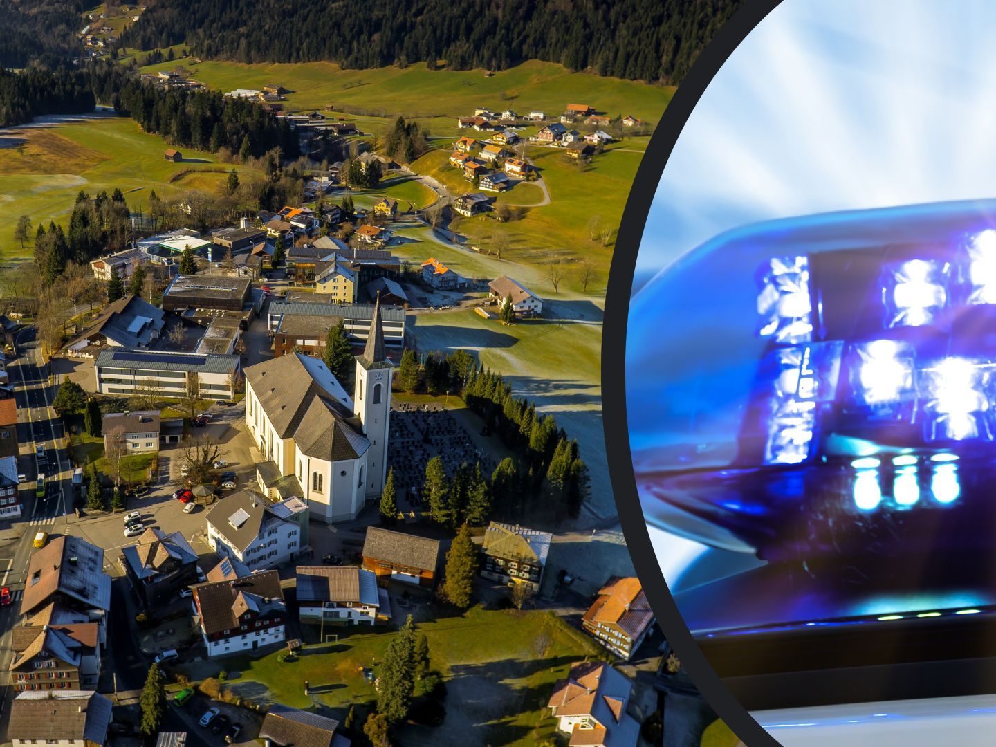 Ein 56-Jähriger wurde bei einem Unfall in Alberschwende verletzt.