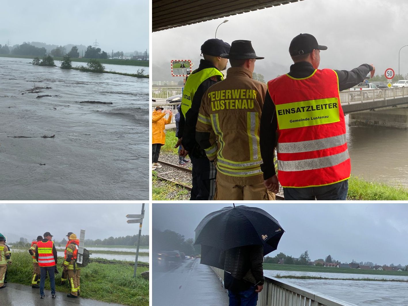So schätzt man in Lustenau die aktuelle Situation am Rhein ein. So schätzt man in Lustenau die aktuelle Situation am Rhein ein.